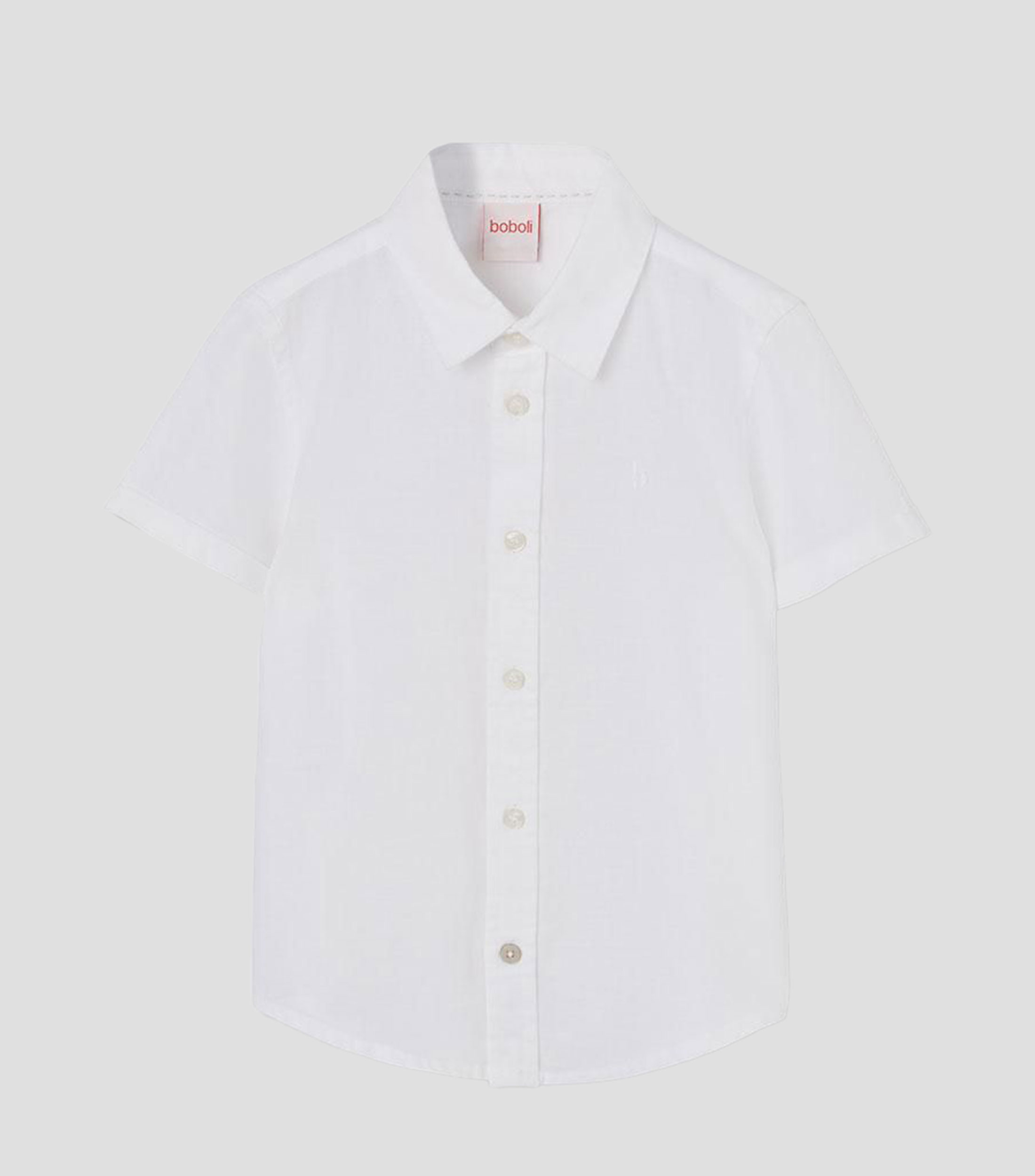 Camisa lisa manga corta Niño