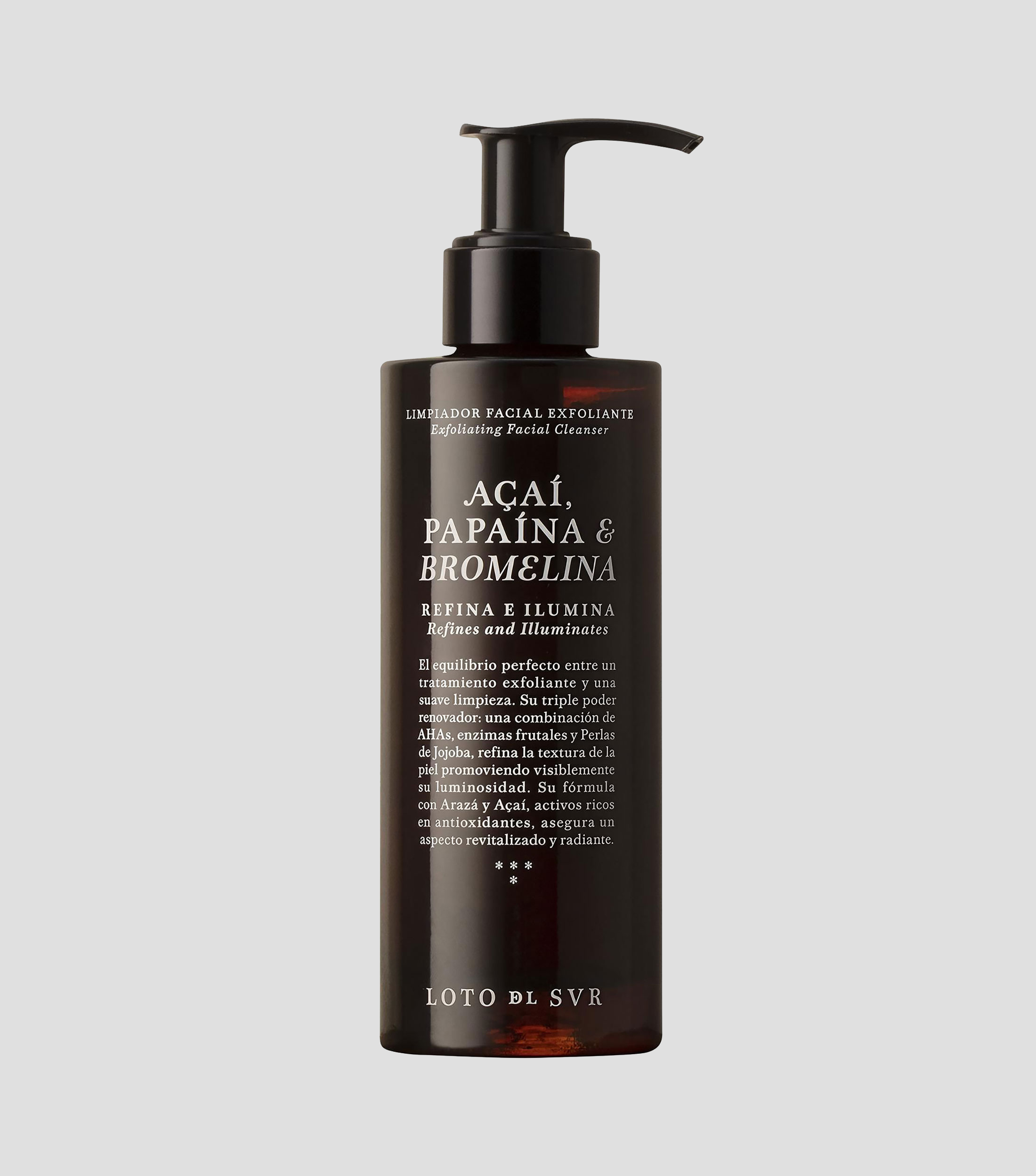 Limpiador Exfoliante Açaí, Papaína & Bromelina, 120 ml