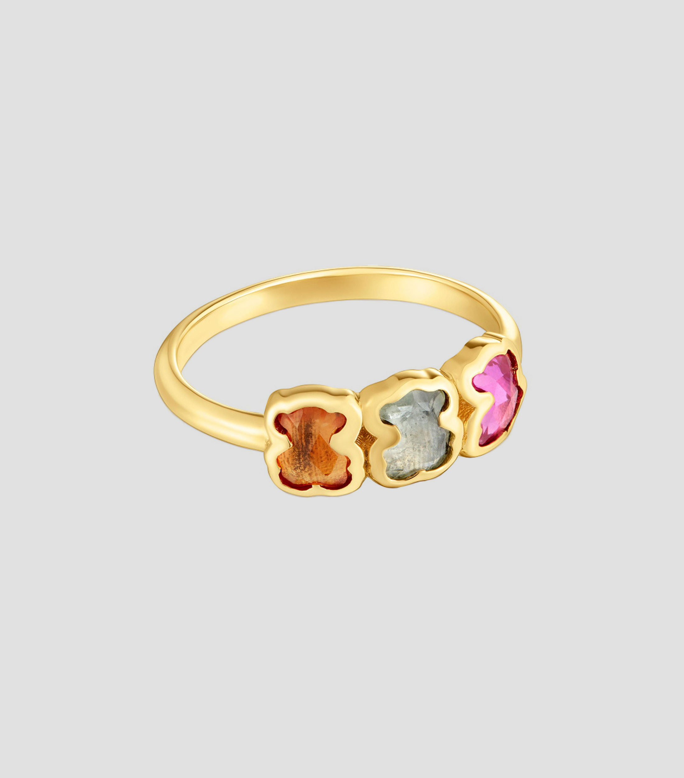 Anillo de unas con tres osos Mujer