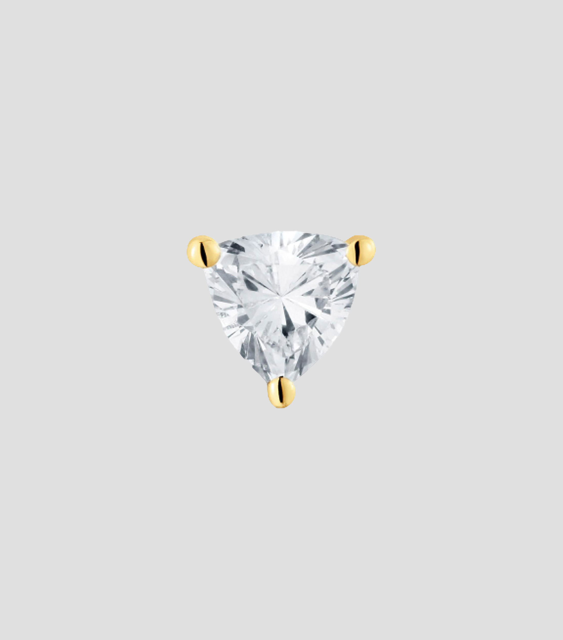 Arete individual en oro amarillo 14 kilates Shine LGD Mujer