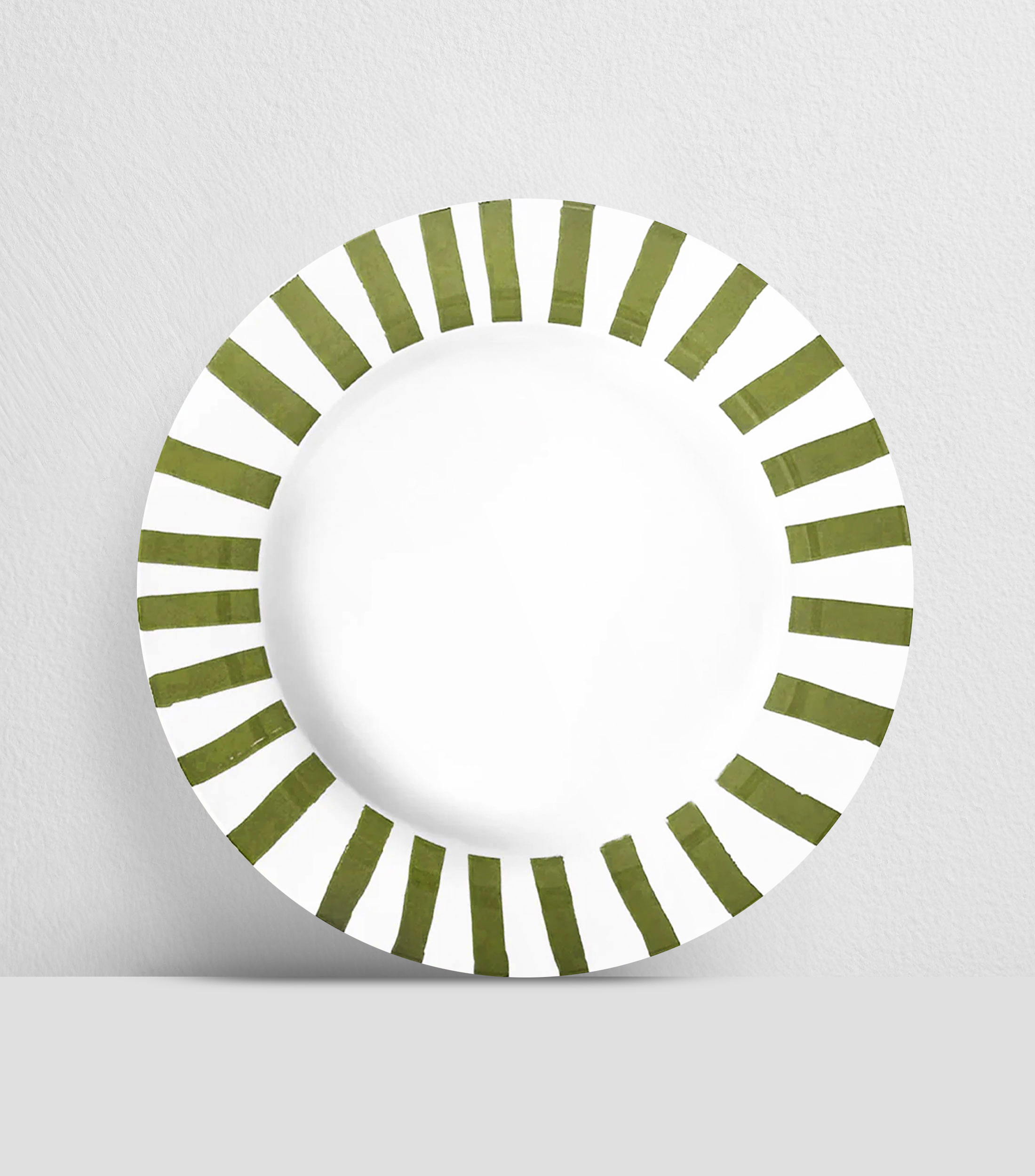 Set 4 platos tipo trinche Candy Cane Olivo
