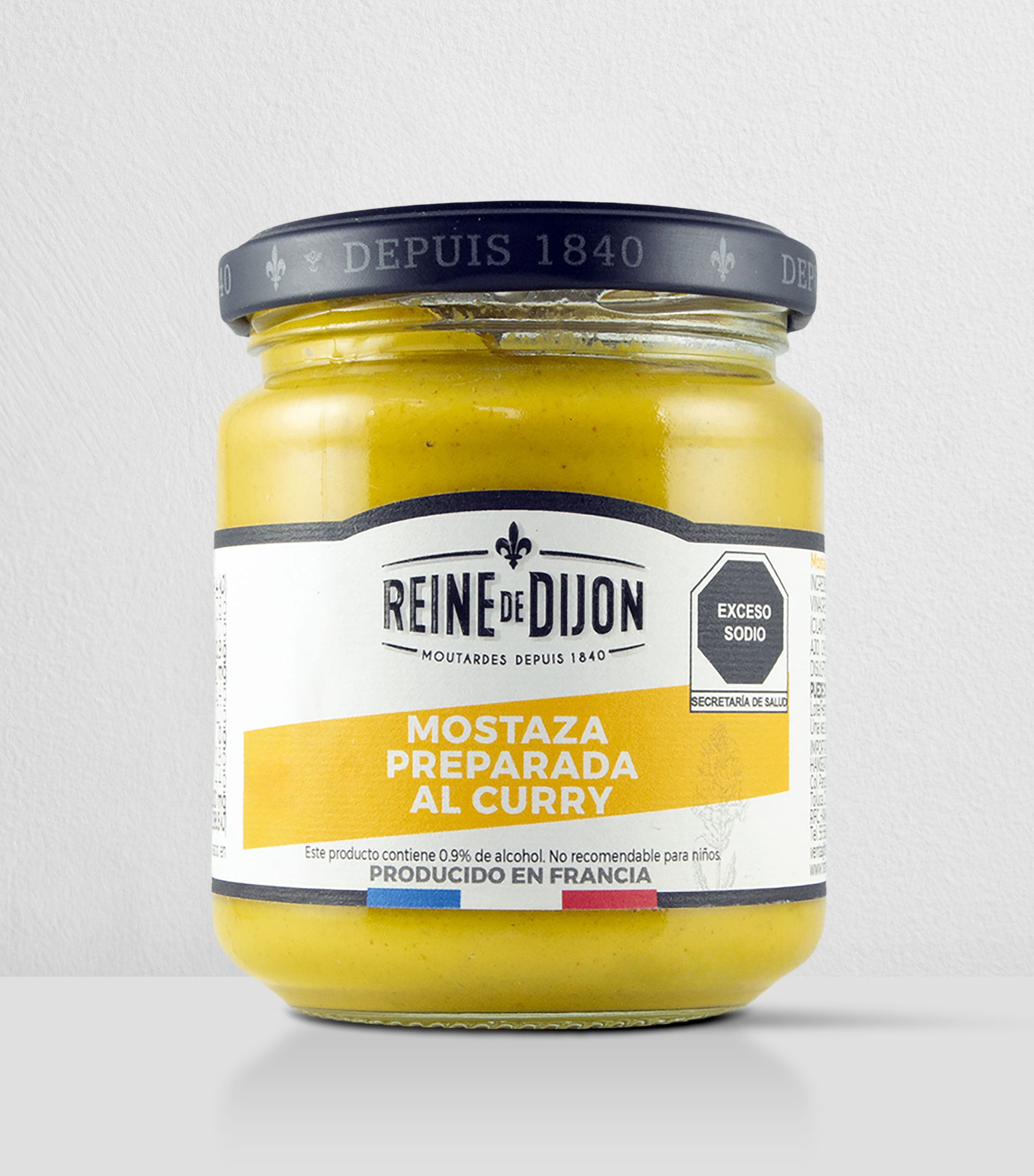 Mostaza preparada al curry, 200 g