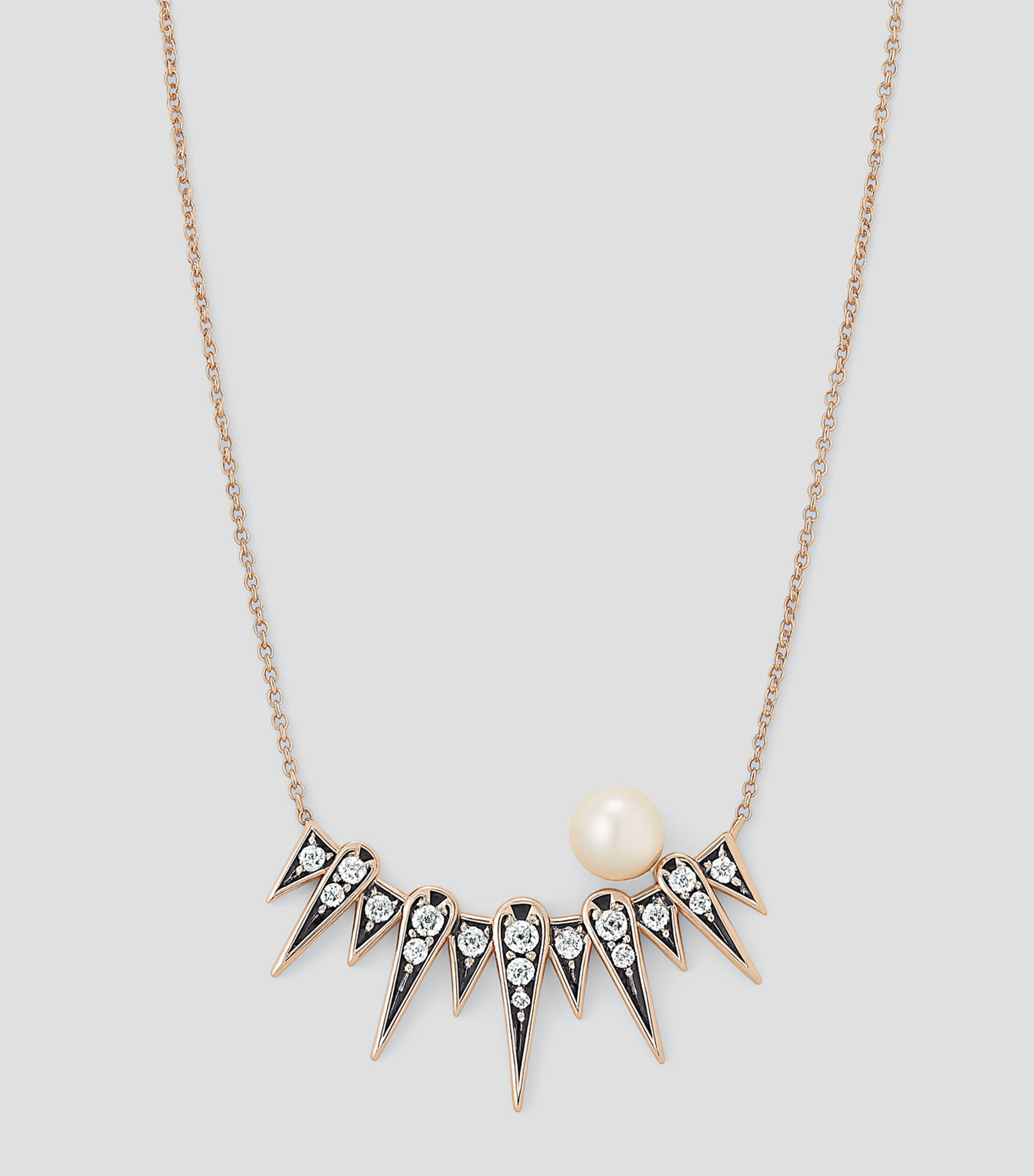 Collar en oro blanco de 18 kilates Pearls of Genesis Sirius Pearl Mujer