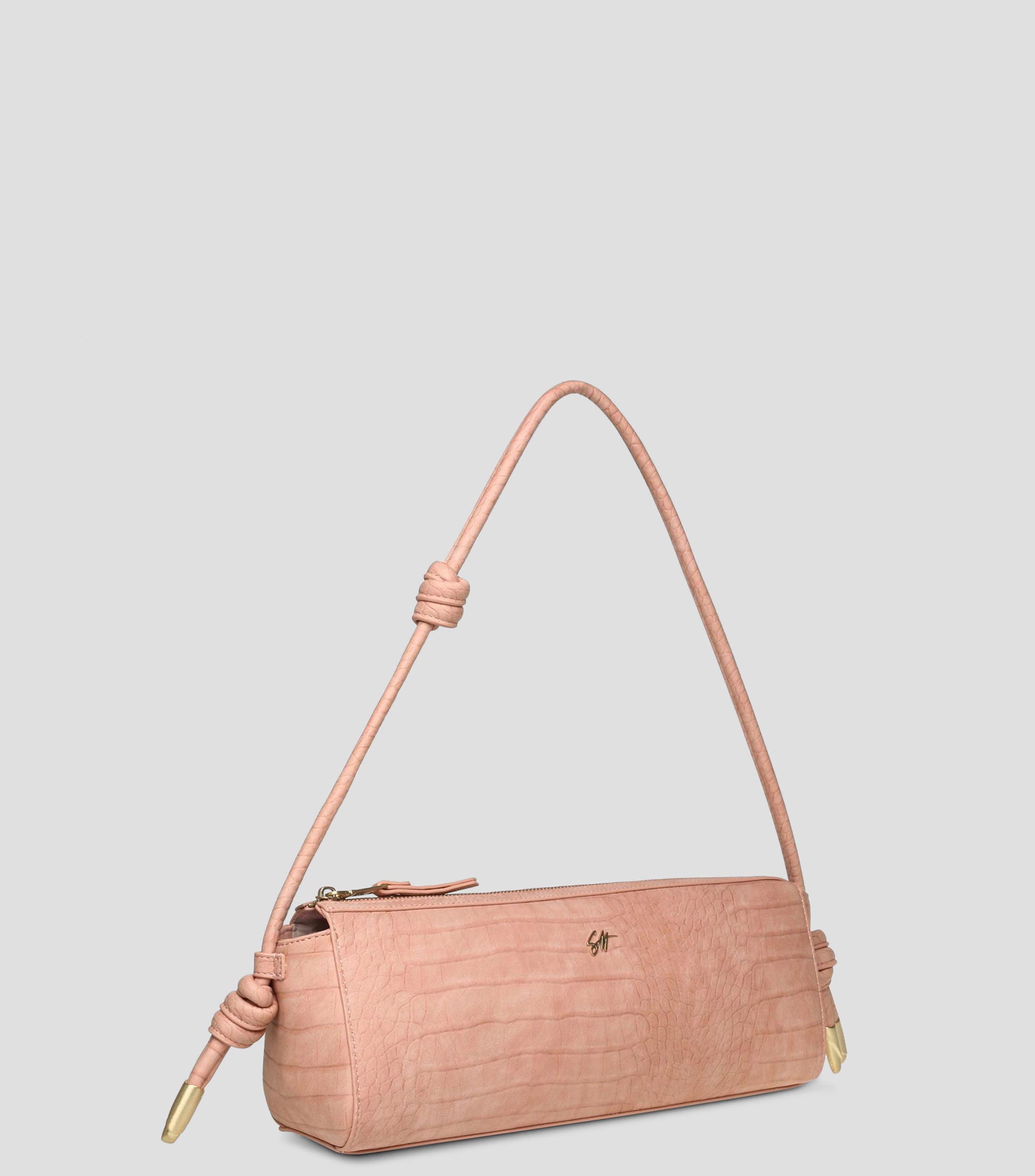 Bolsa shoulder rosa Btorresc con animal skin Mujer
