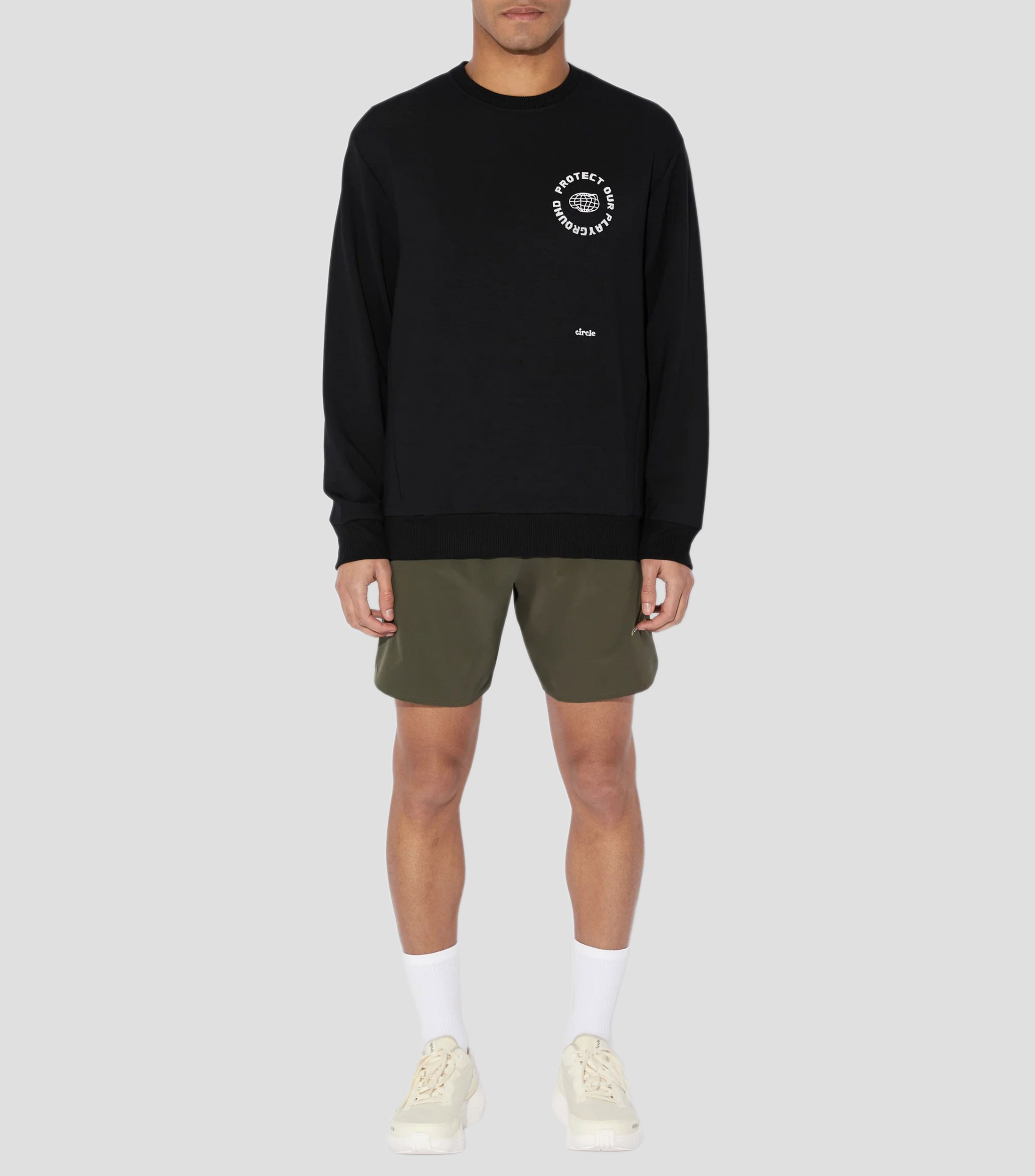 Short para correr liso Hombre