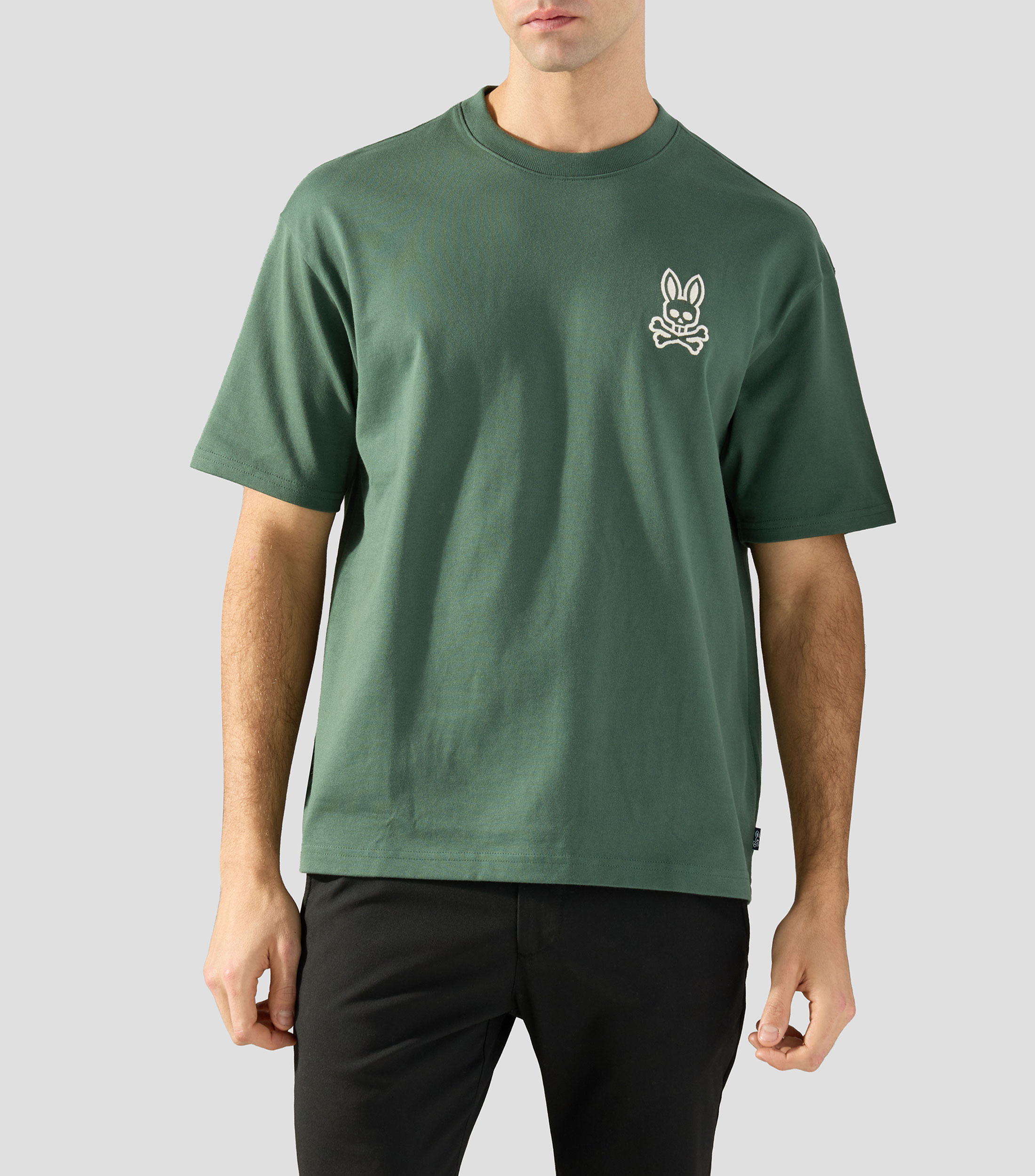 Playera cuello redondo manga corta lisa Hombre