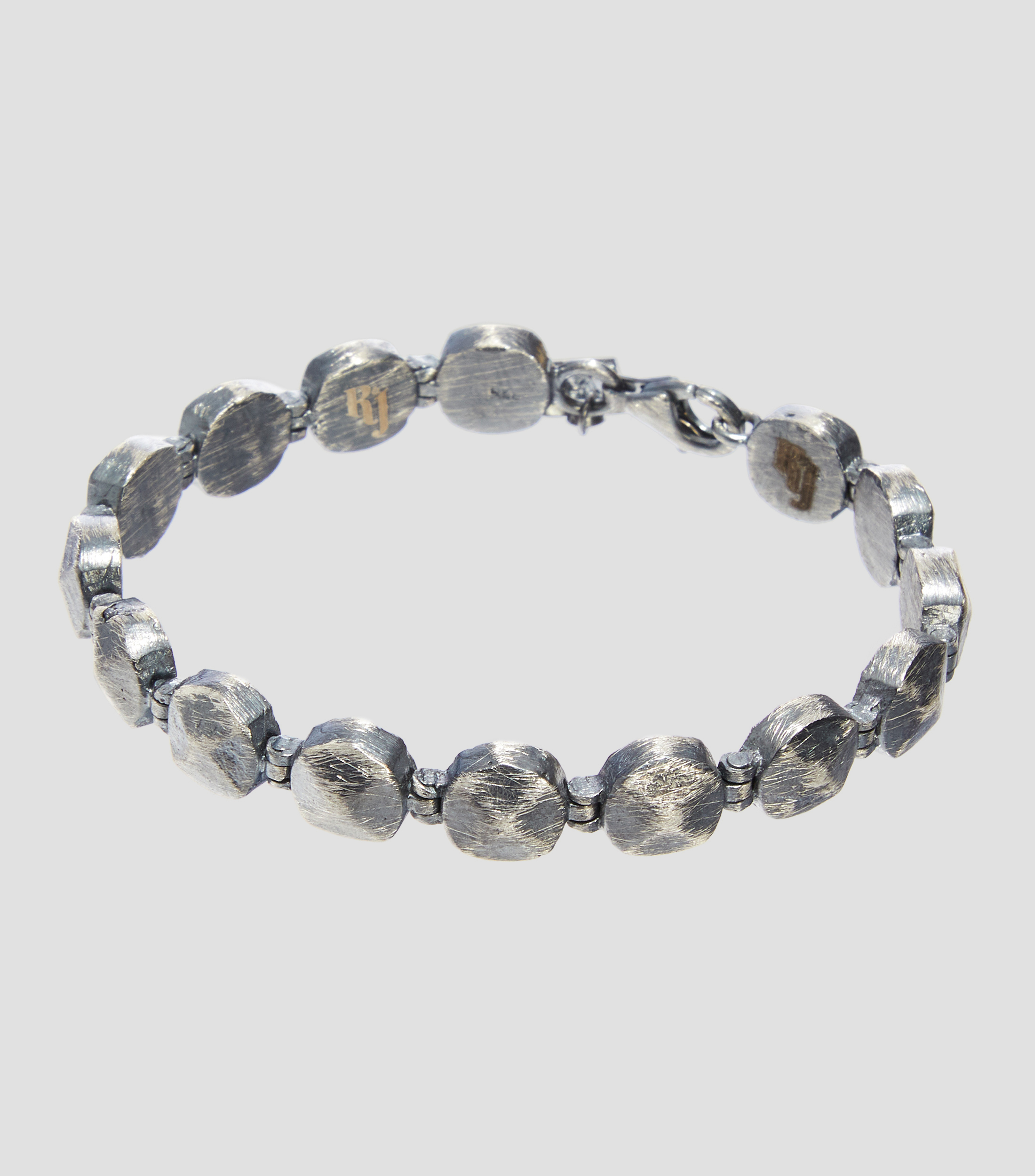 Brazalete en plata Hombre