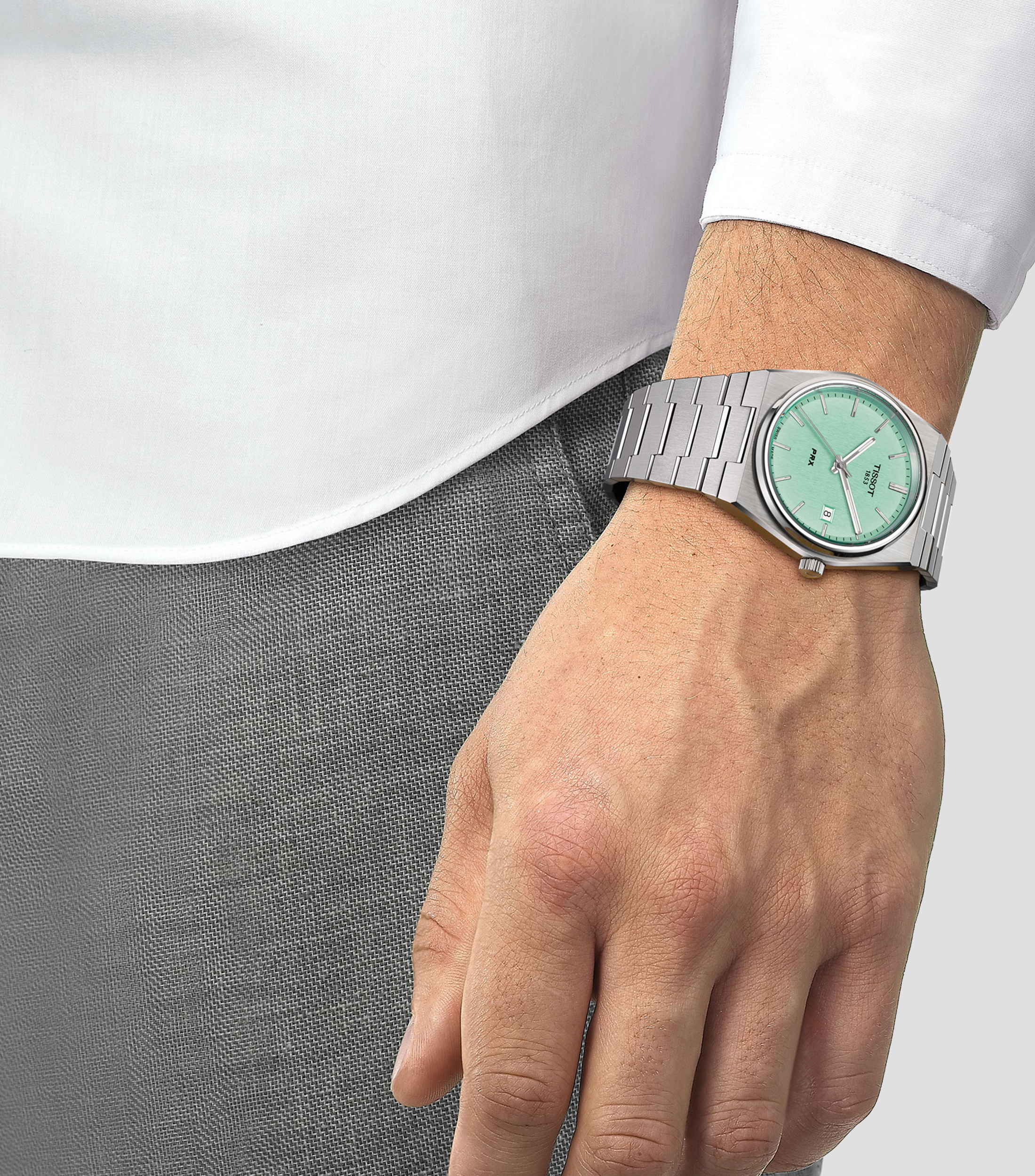Reloj para Hombre PRX de vestir, plata