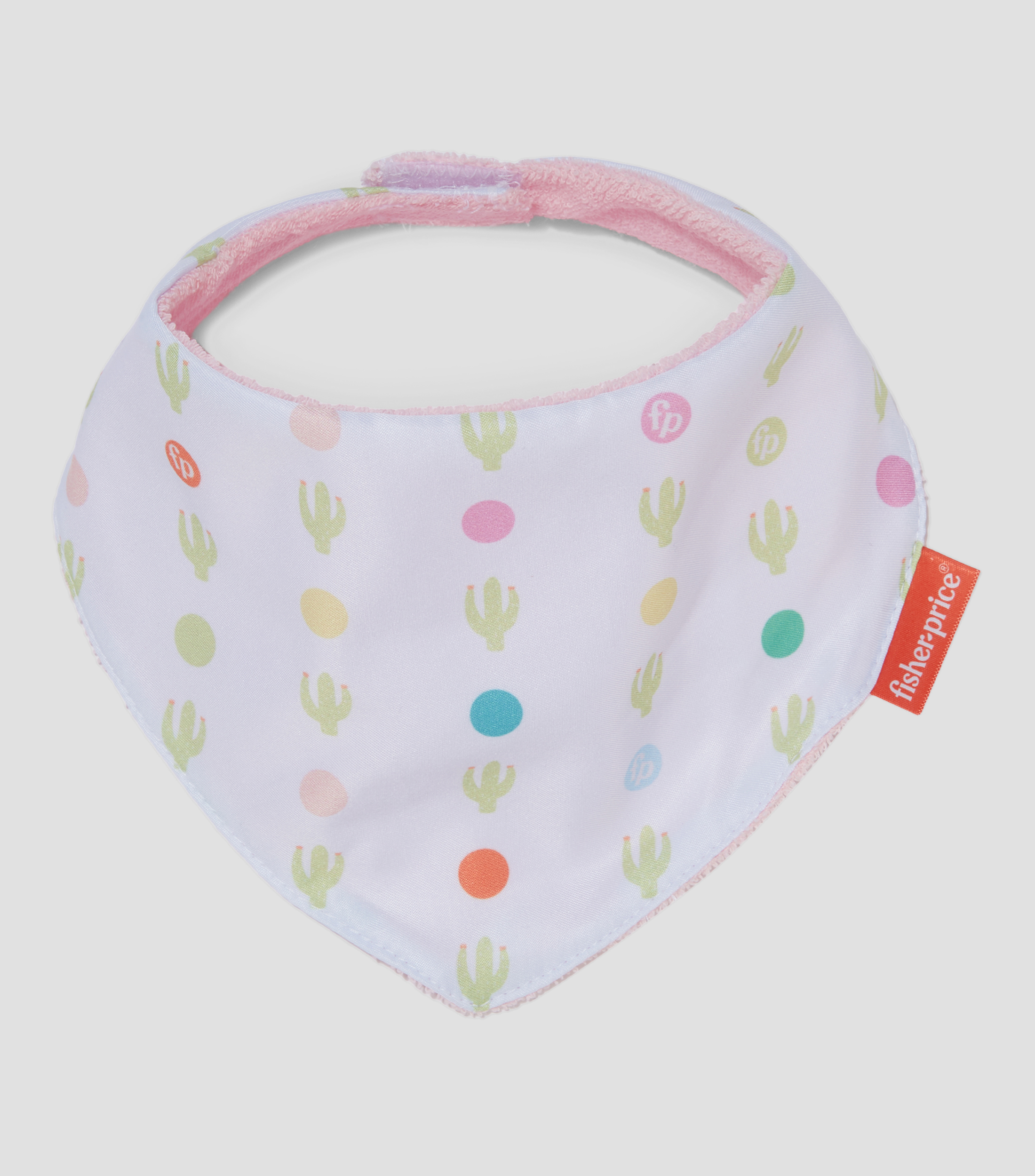 Set 2 Baberos Pañoleta en poliéster para Recién Nacida