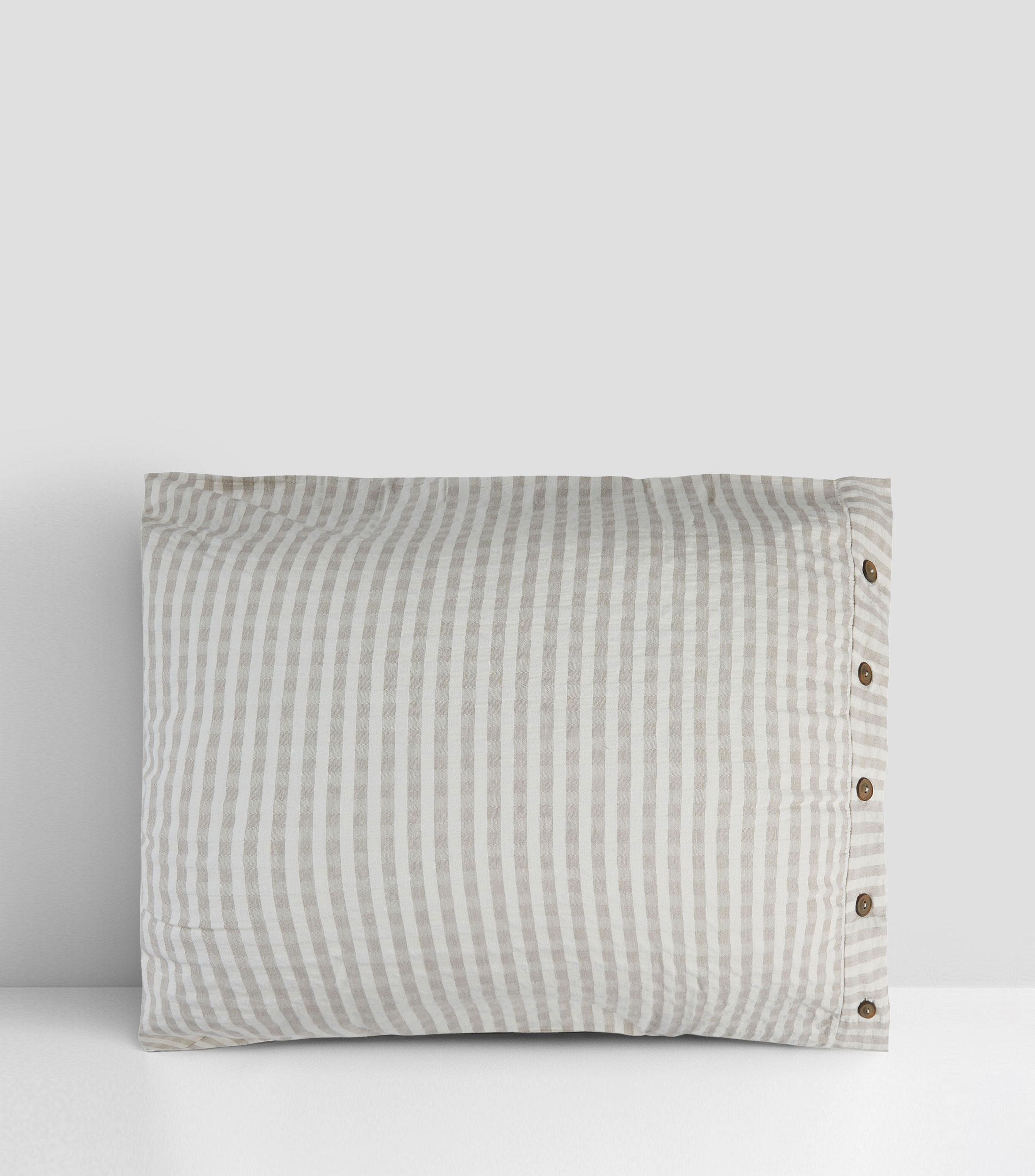Funda Sham Ks Natural Stripes