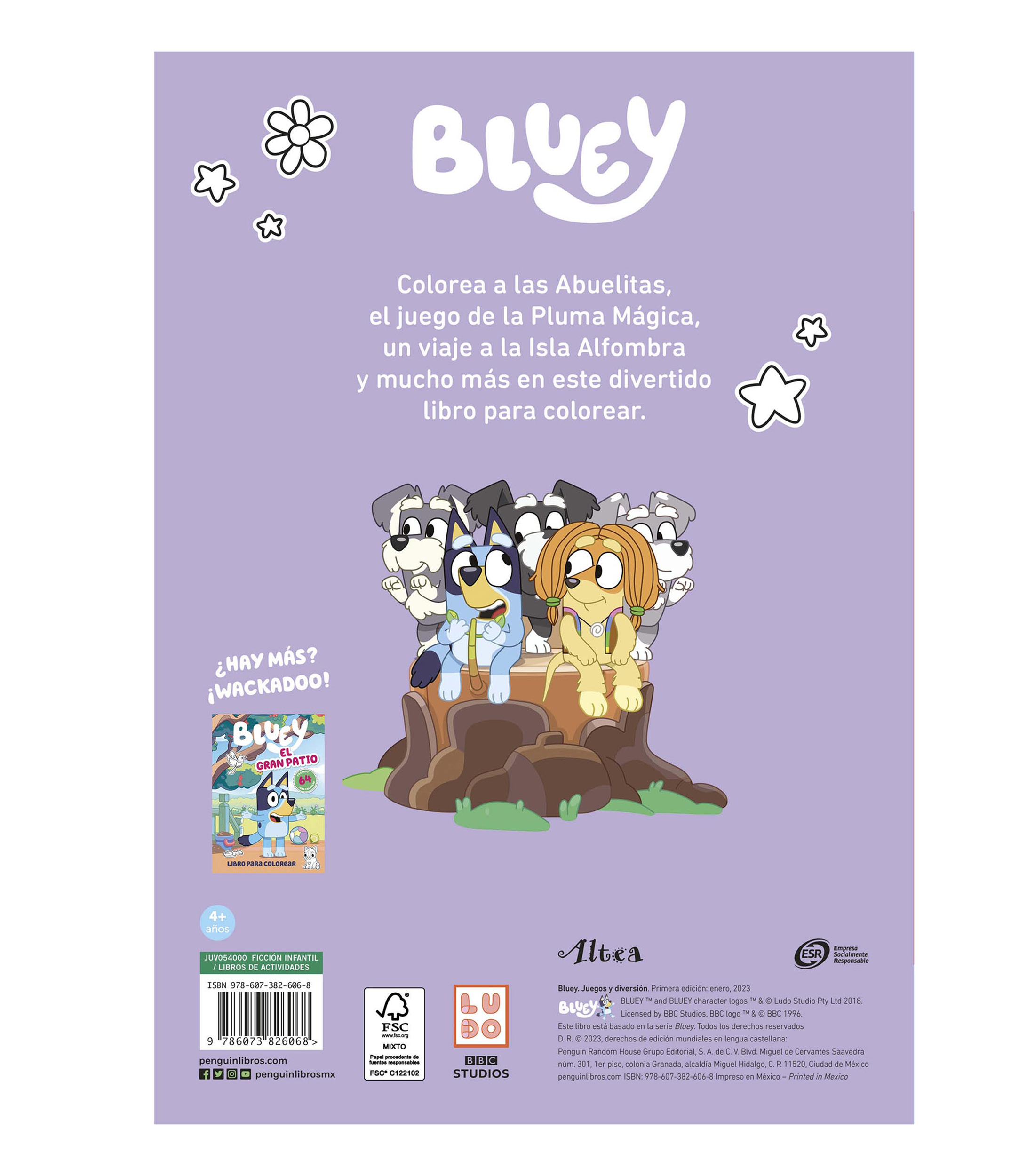 InfantilesBluey juegos y diversión Libro para colorear, Ladybird Books