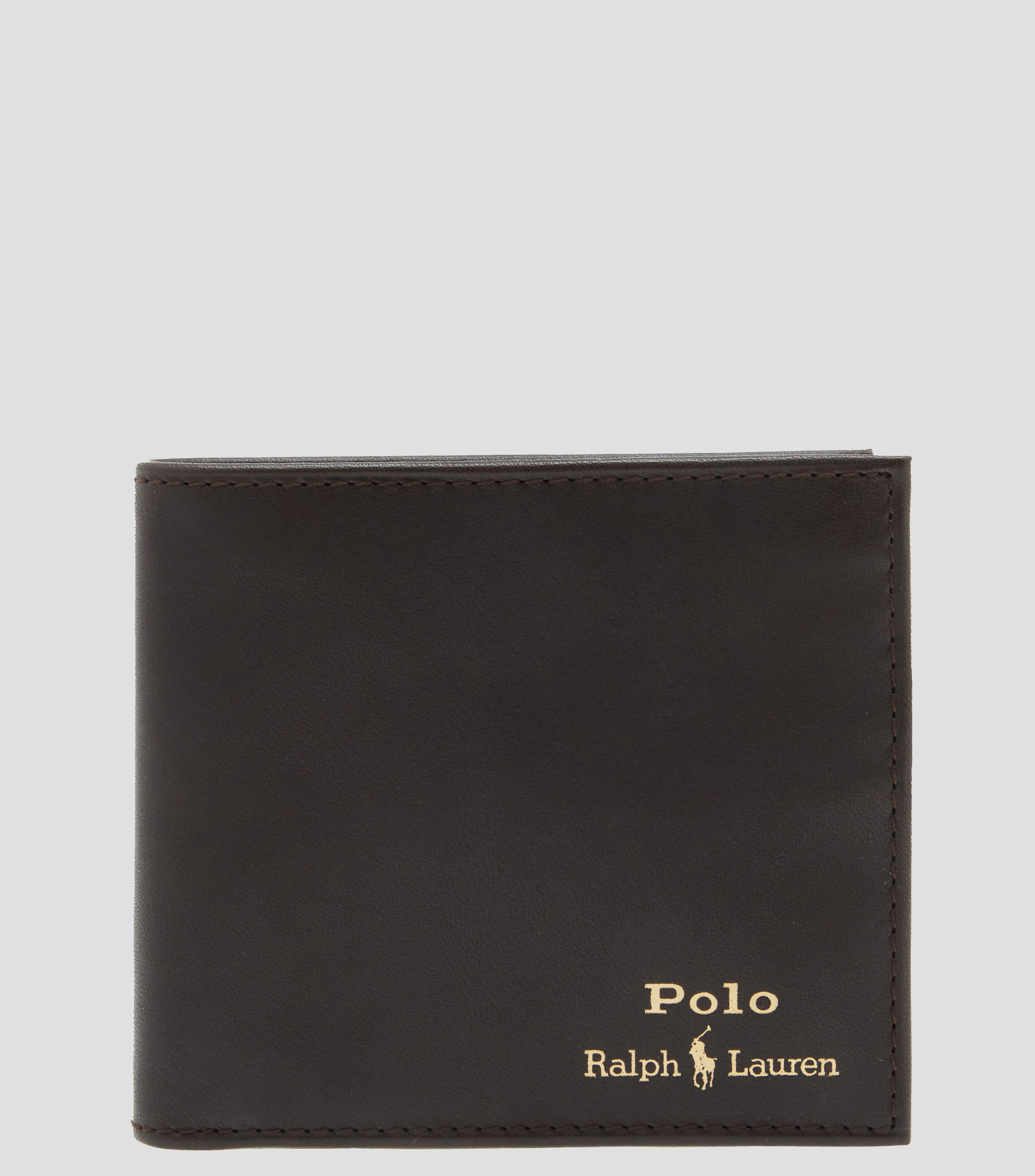 Ralph Lauren: Cartera bifold café lisa en piel Hombre | El Palacio de ...