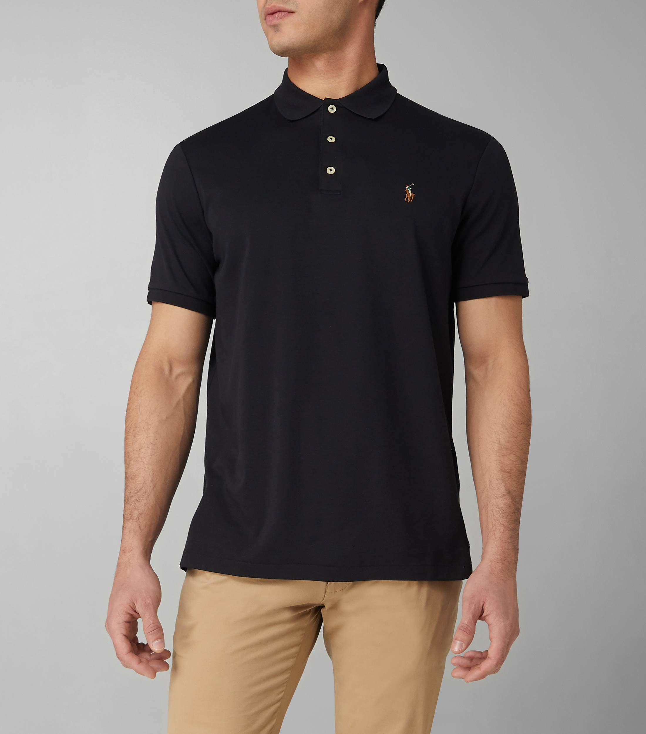 Polo Ralph Lauren: Playera tipo Polo negra de manga corta Hombre | El