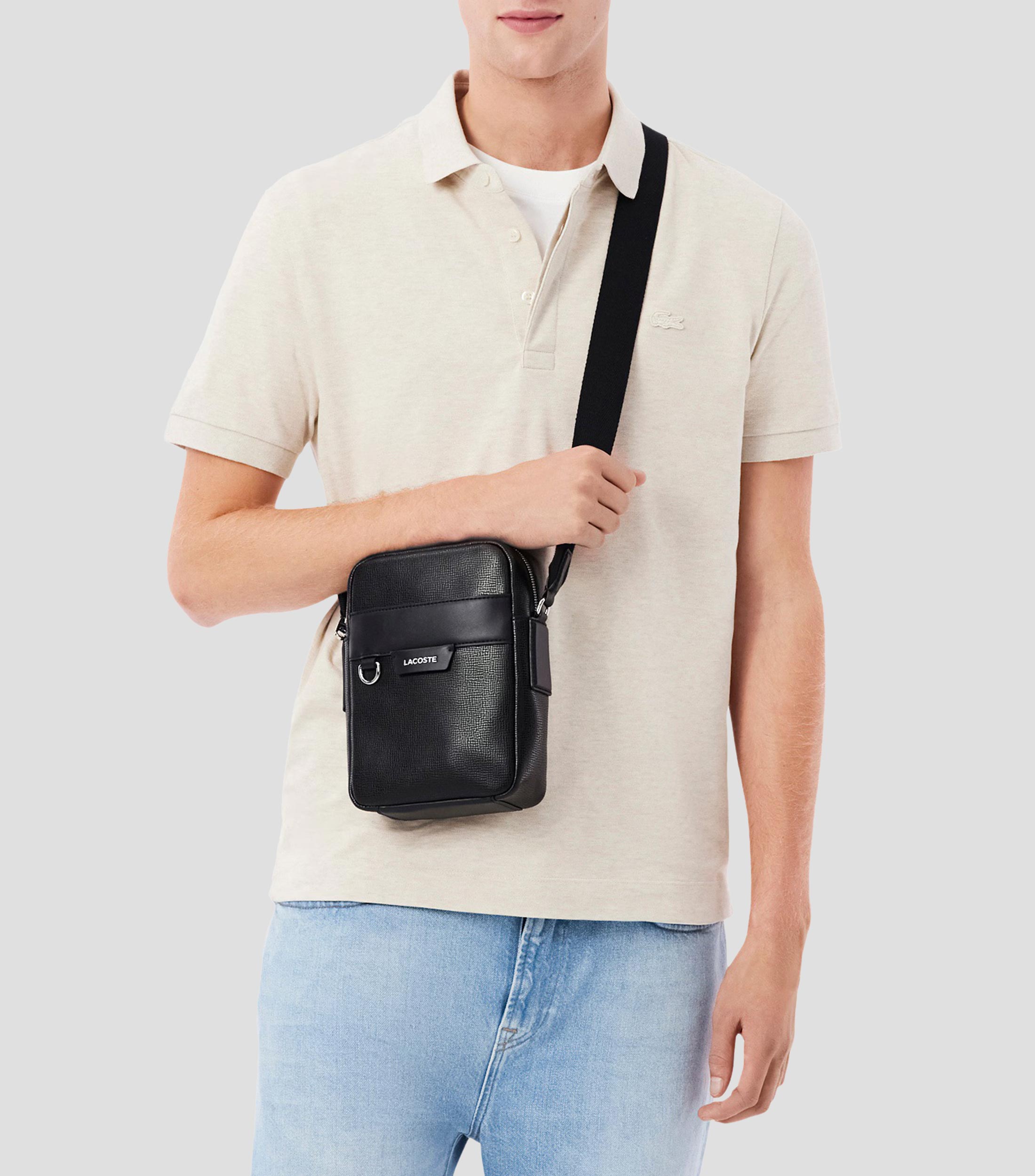 Bolso crossbody en piel Ossian liso Hombre