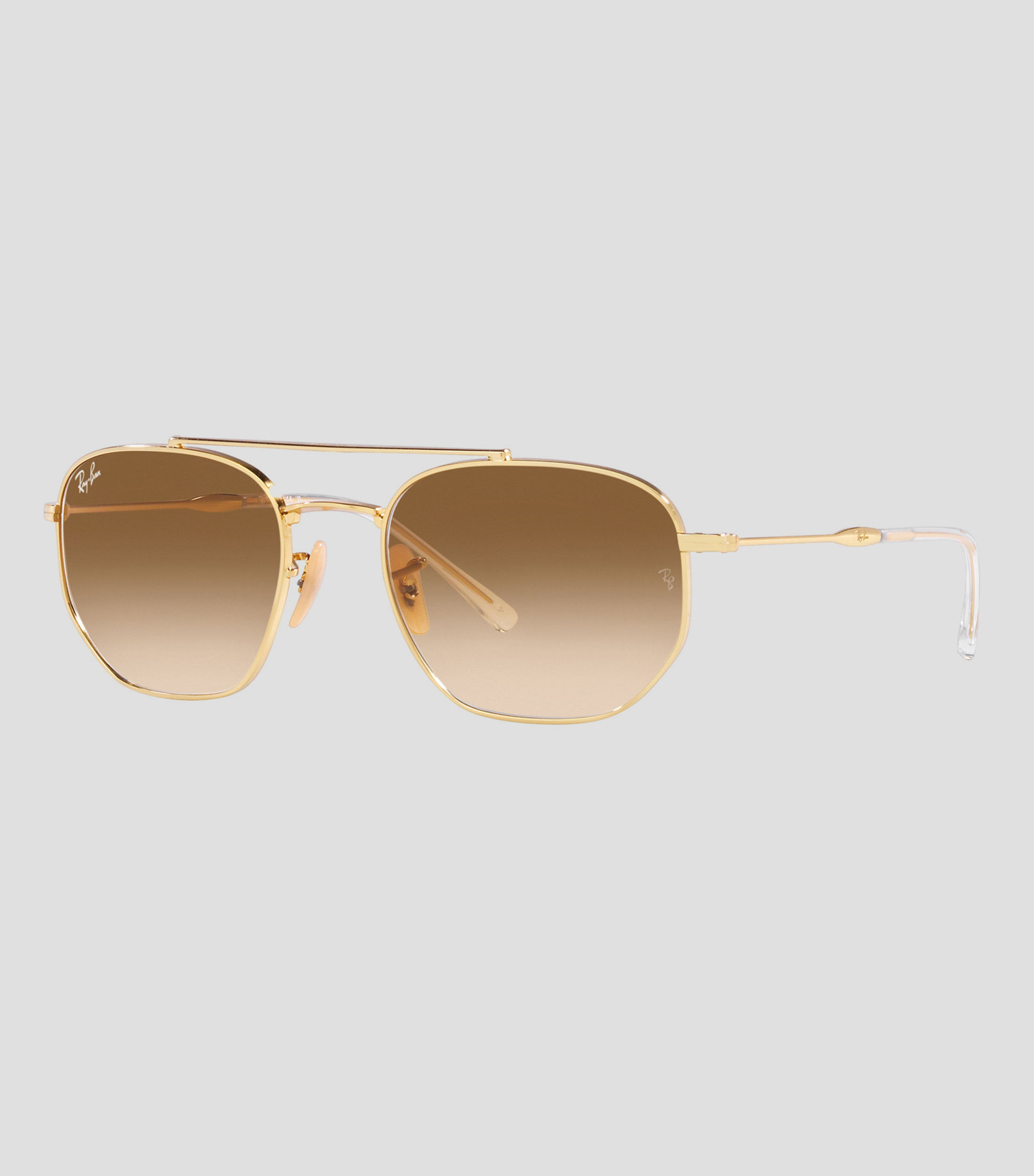 Lentes de sol aviador dorados Unisex