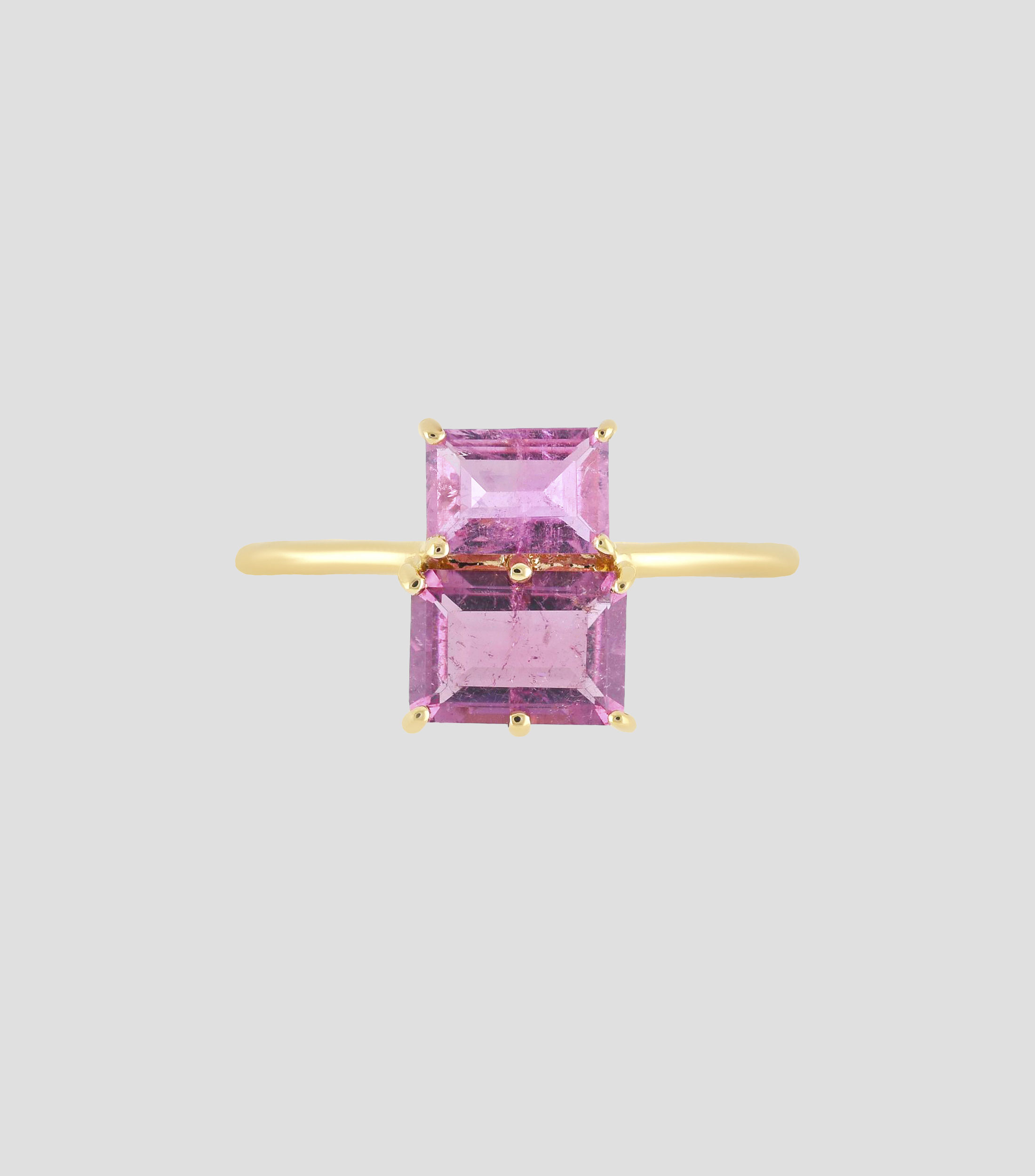 Anillo Uned en oro amarillo de 18 Kts Mujer