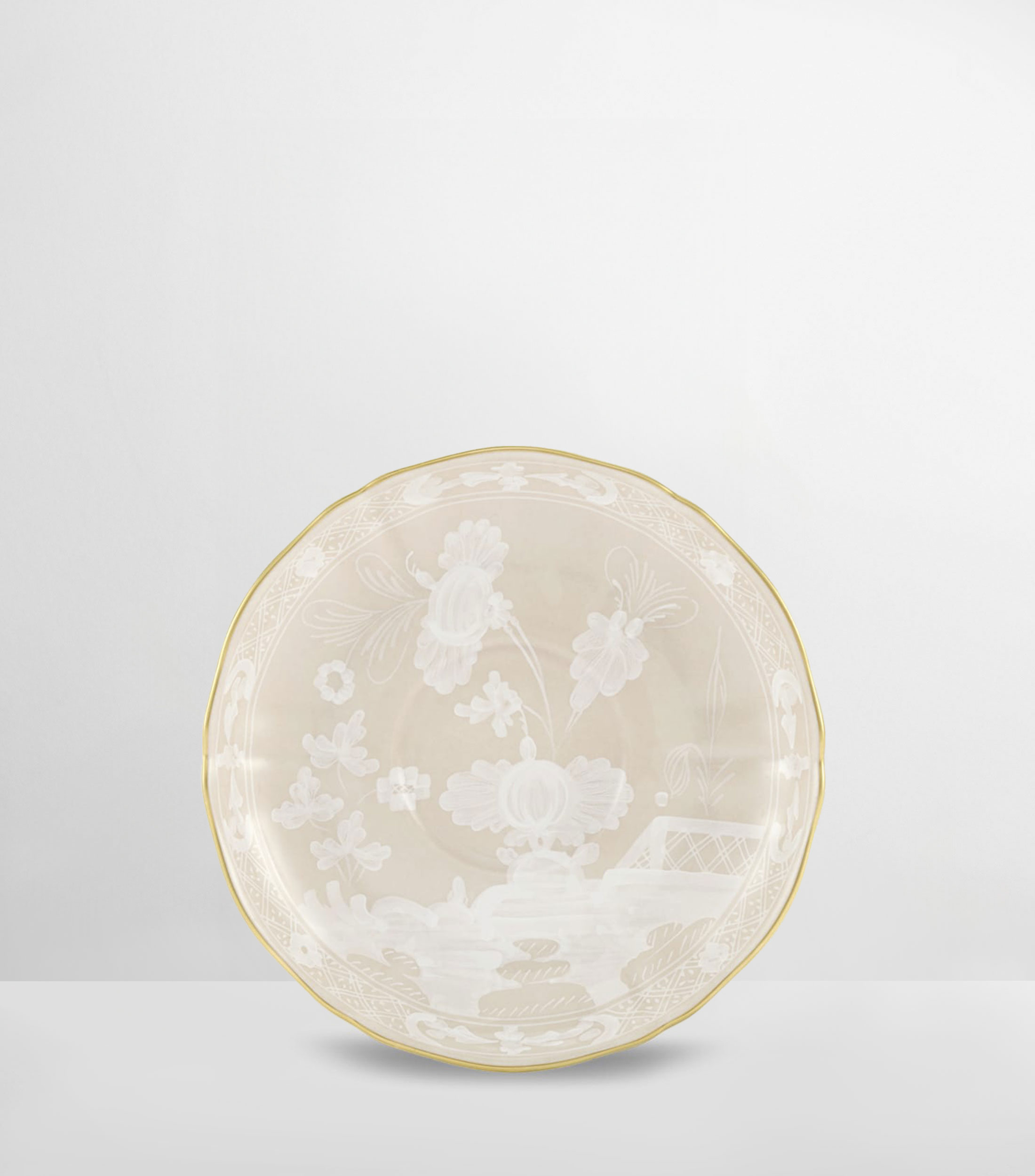 Plato para taza de té Oriente Italiano con flores