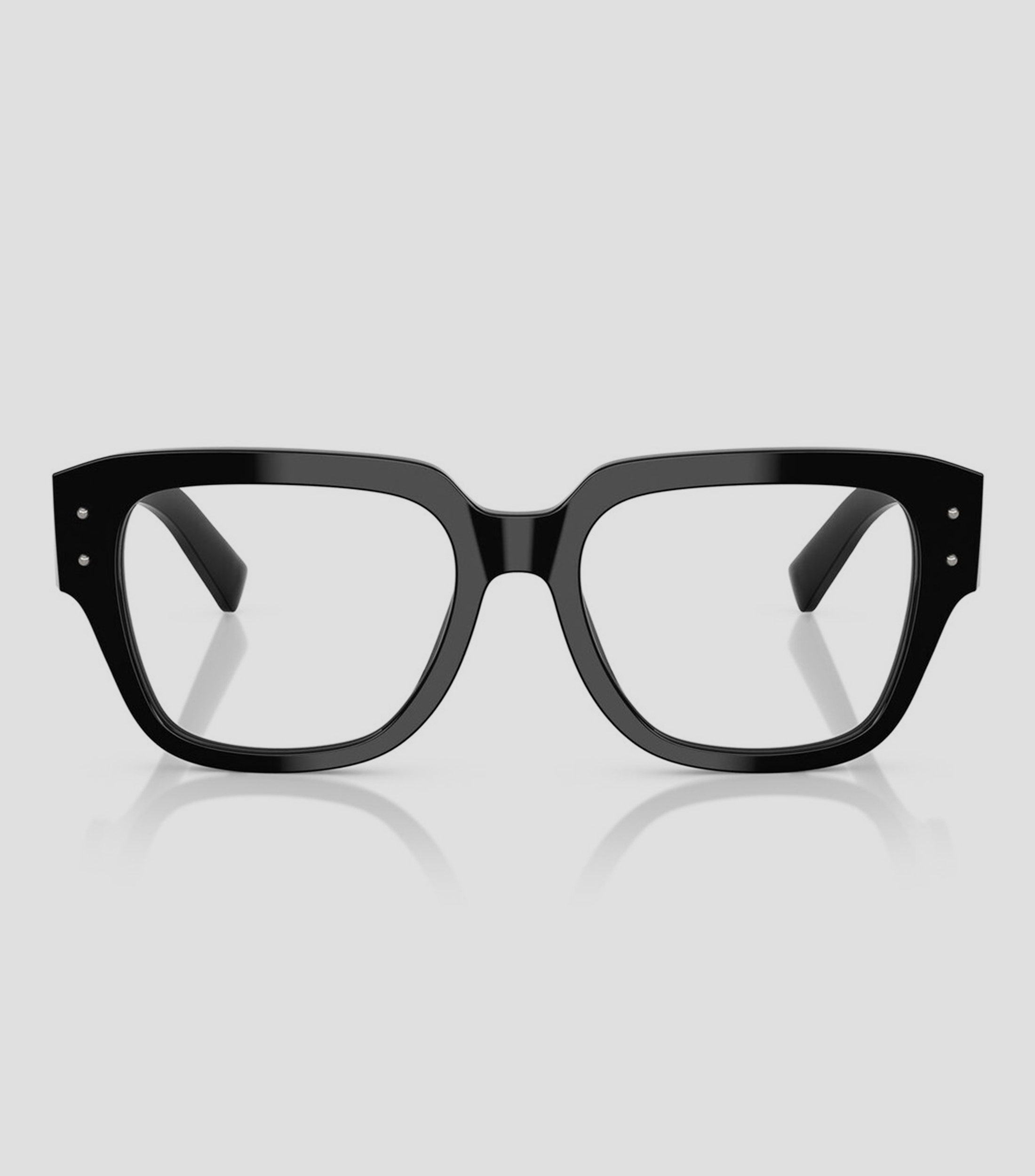 Lentes oftálmicos cuadrados negros Unisex