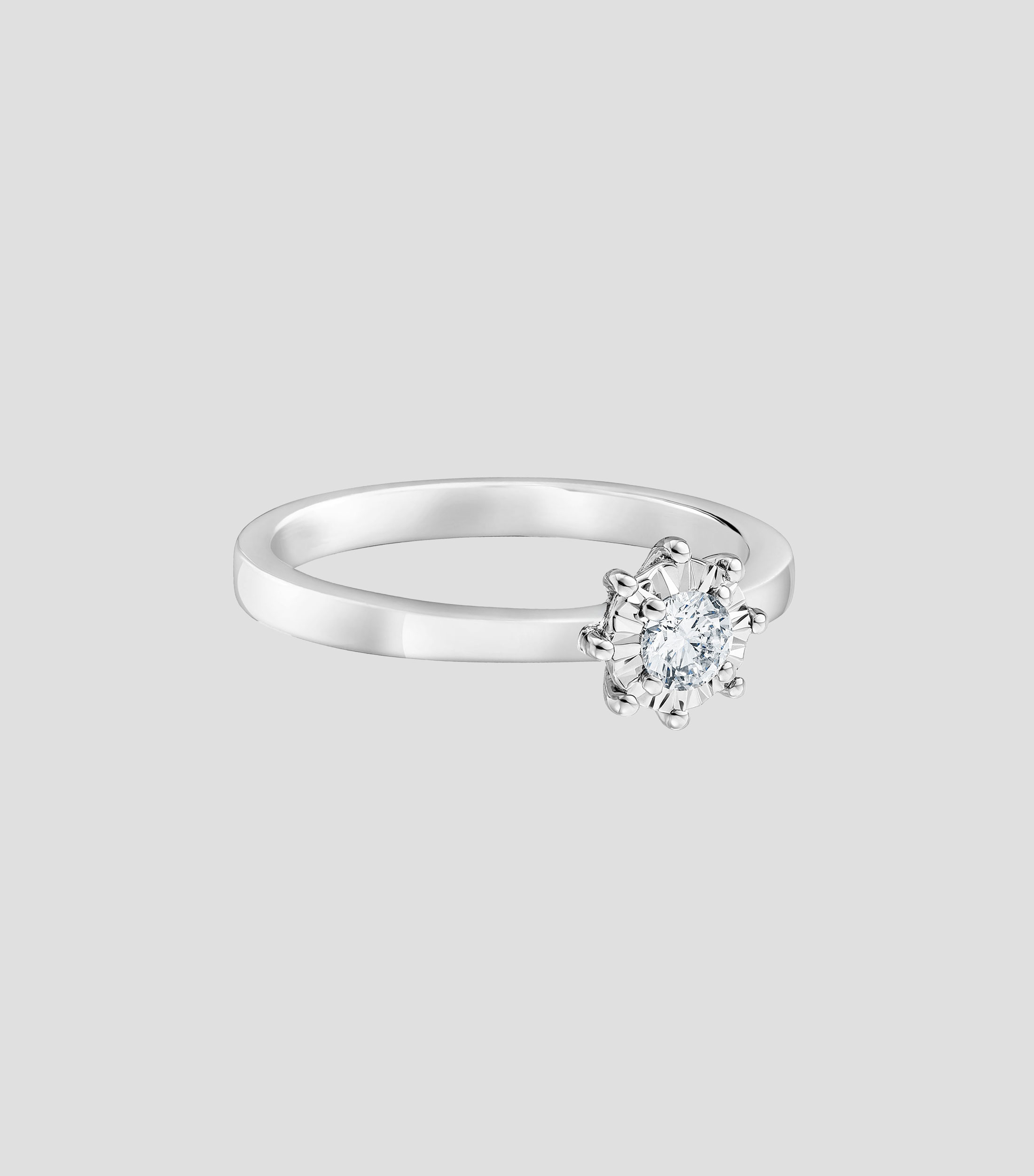 Anillo en oro blanco de 18 kilates con diamantes Les Classiques Mujer