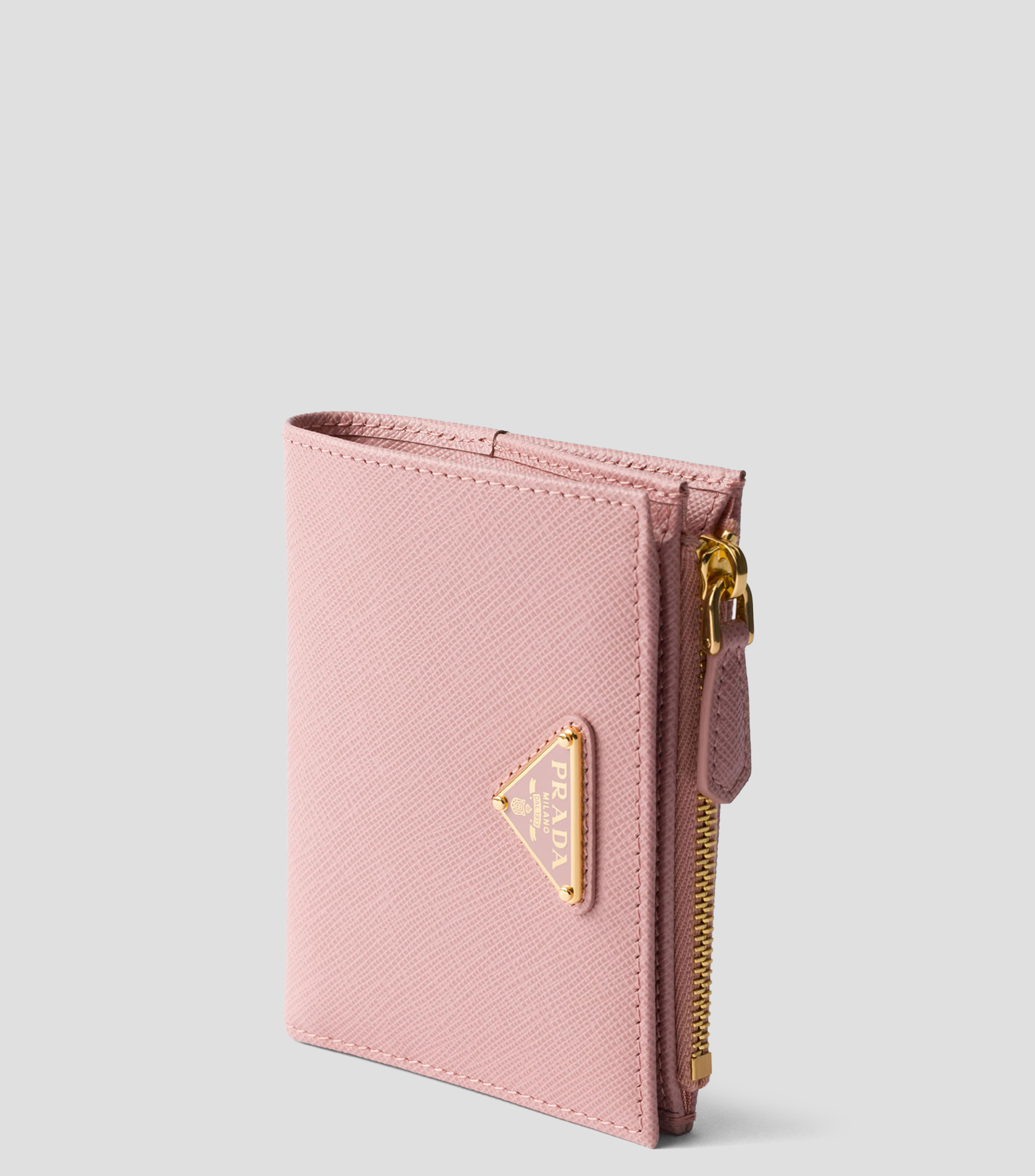 Cartera en Piel lisa pequeña Mujer