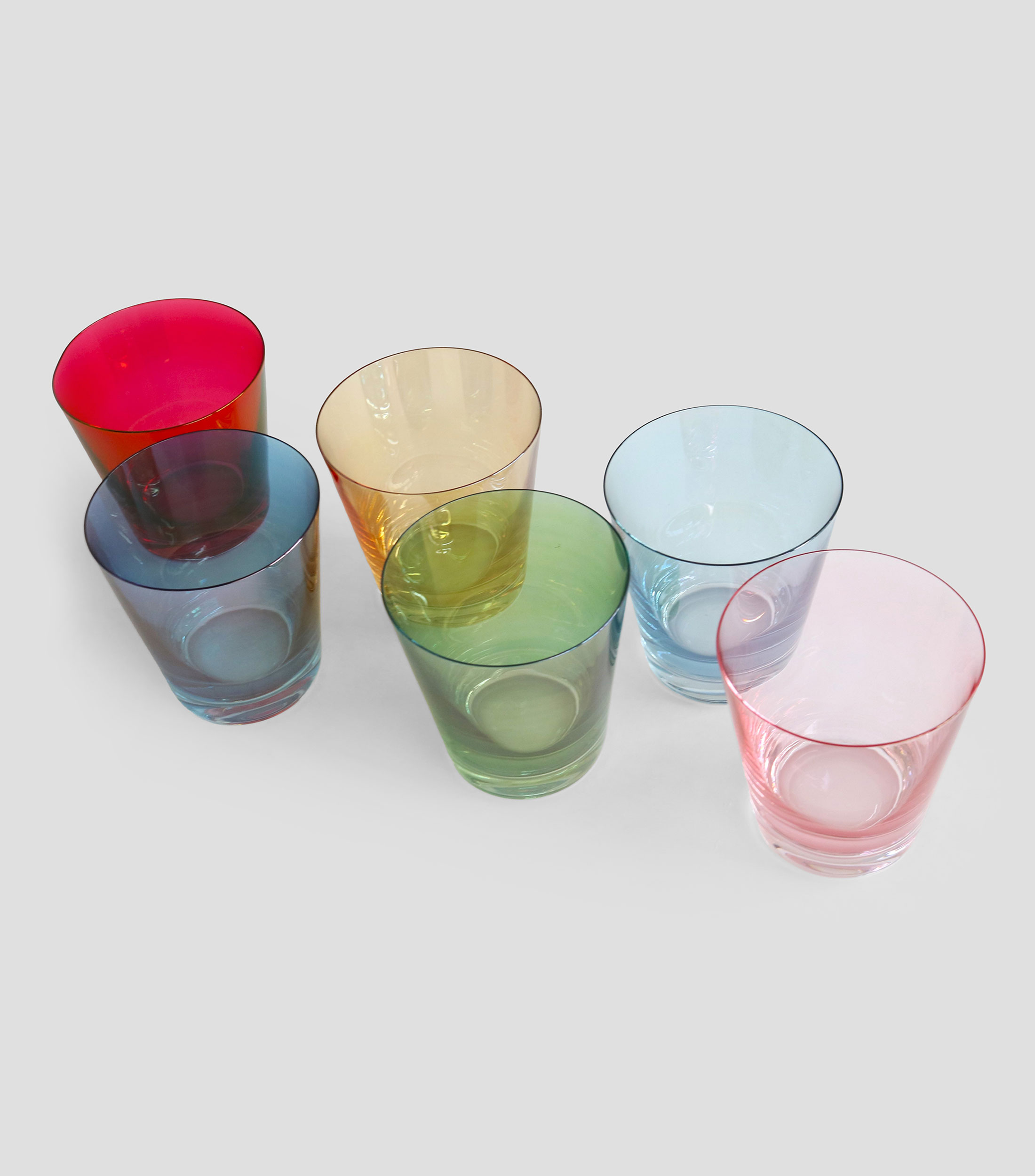 Set 6 Vasos Lustrisimo en Vidrio