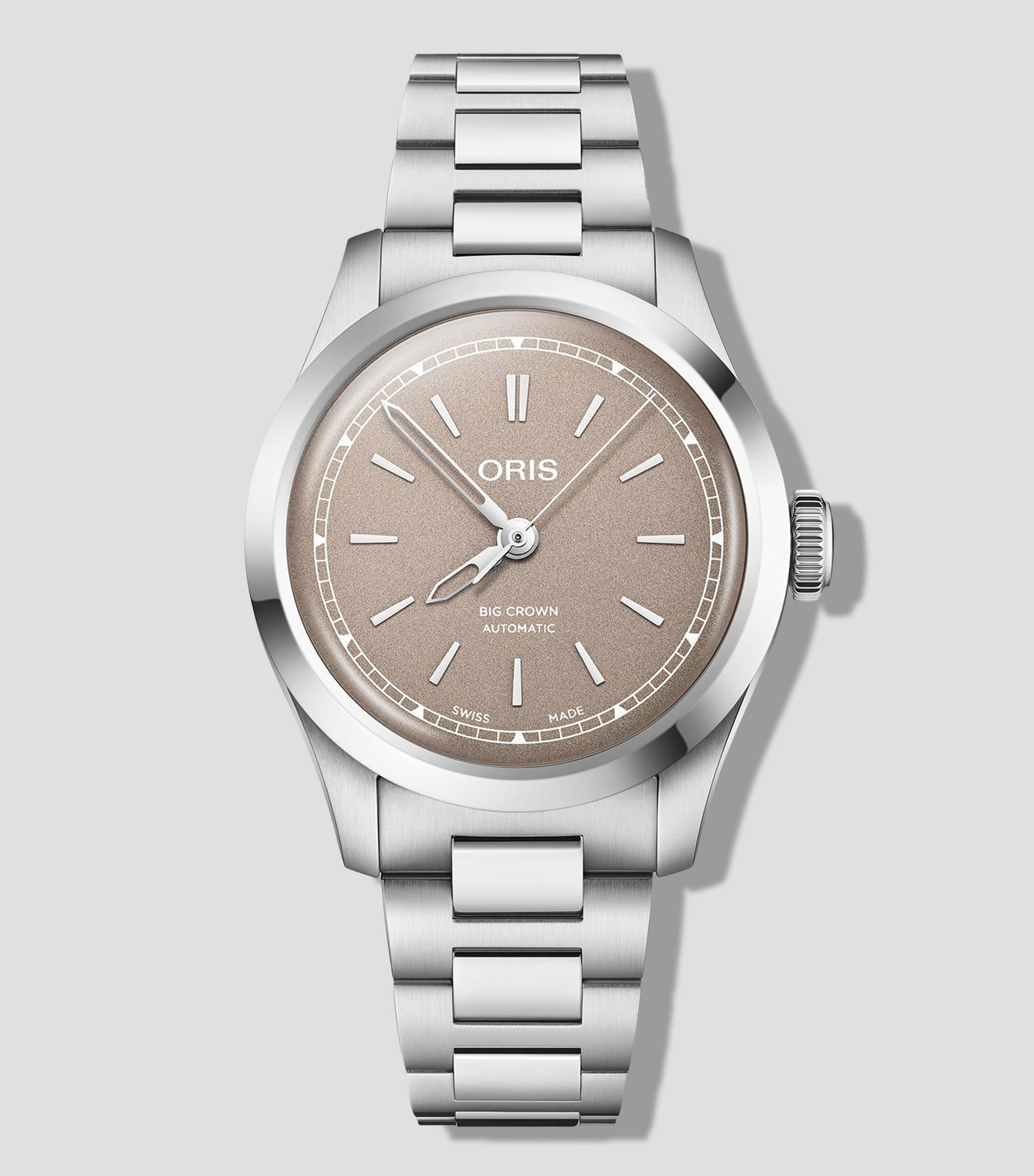 Reloj para Mujer Big Crown Casual Marrón, Plateado