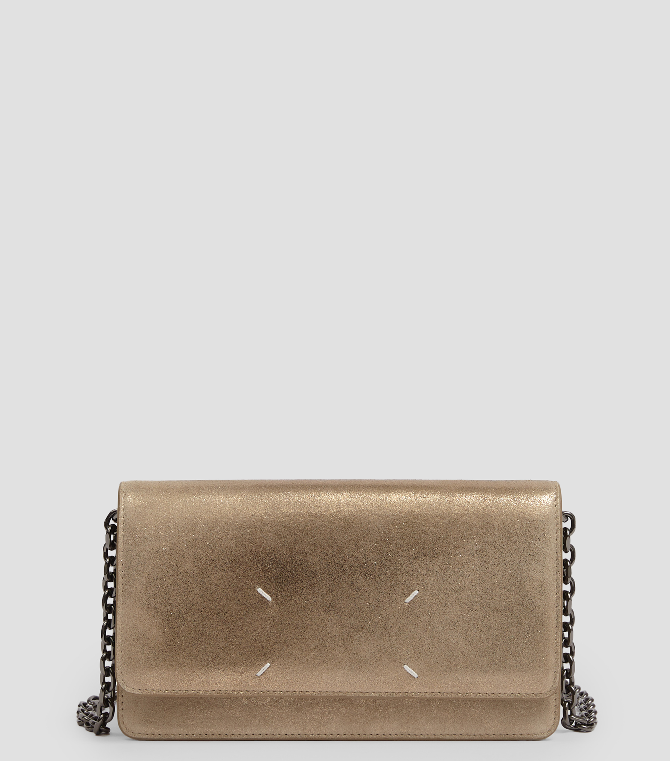Cartera en piel Four Stitches lisa Mujer