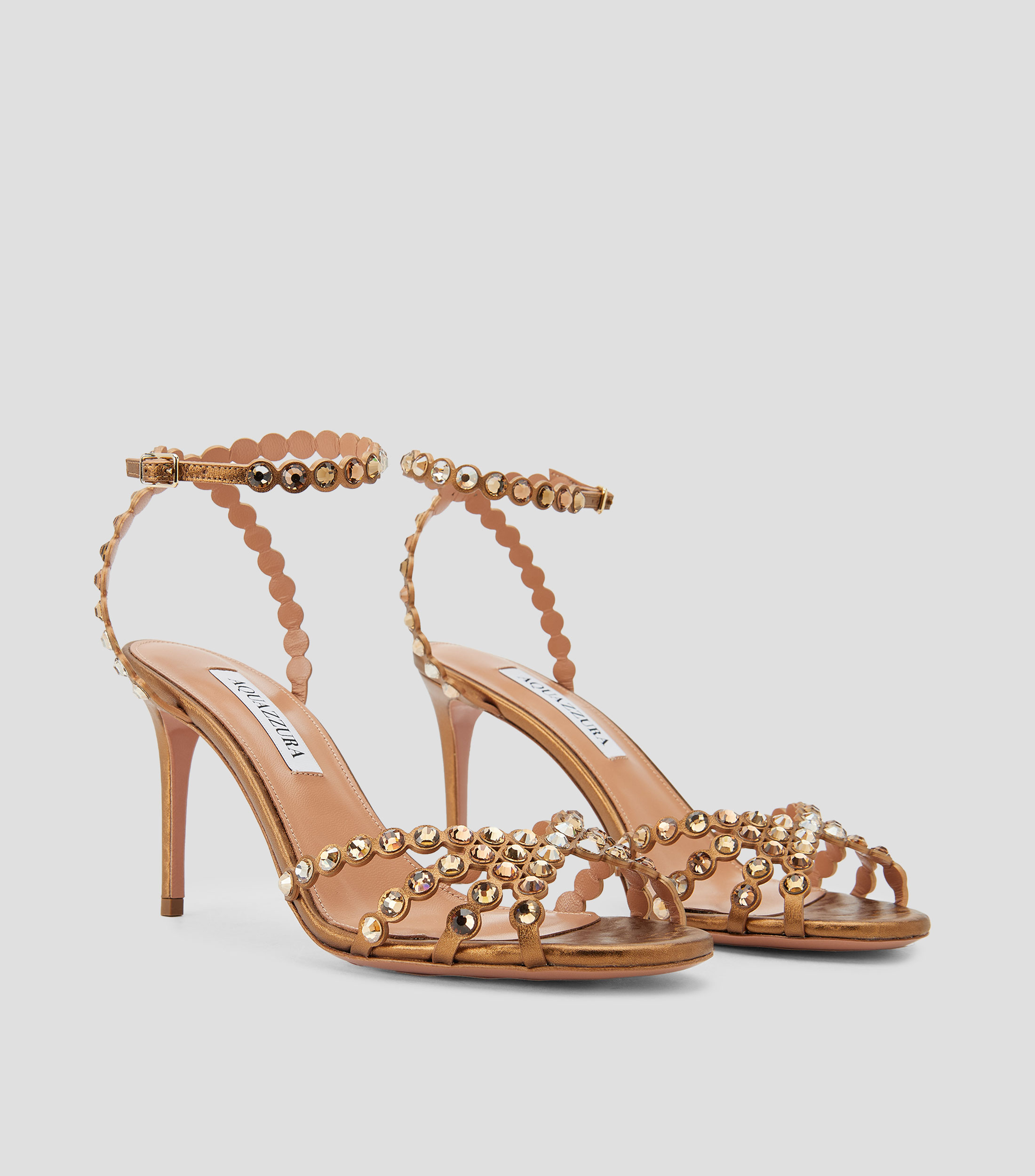 Sandalias con tacón alto de aguja Mujer