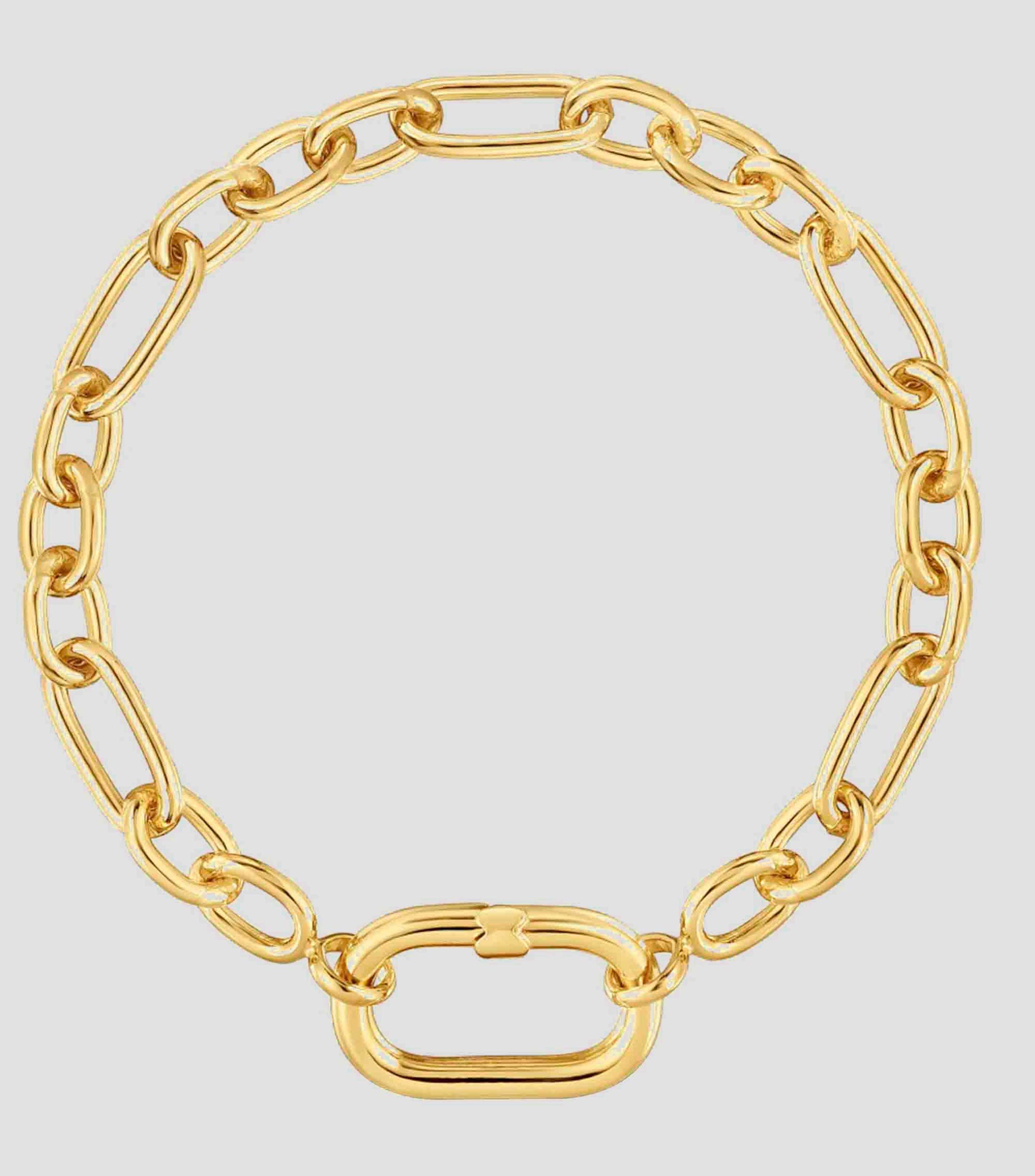 Pulsera en plata Hold Oval Unisex