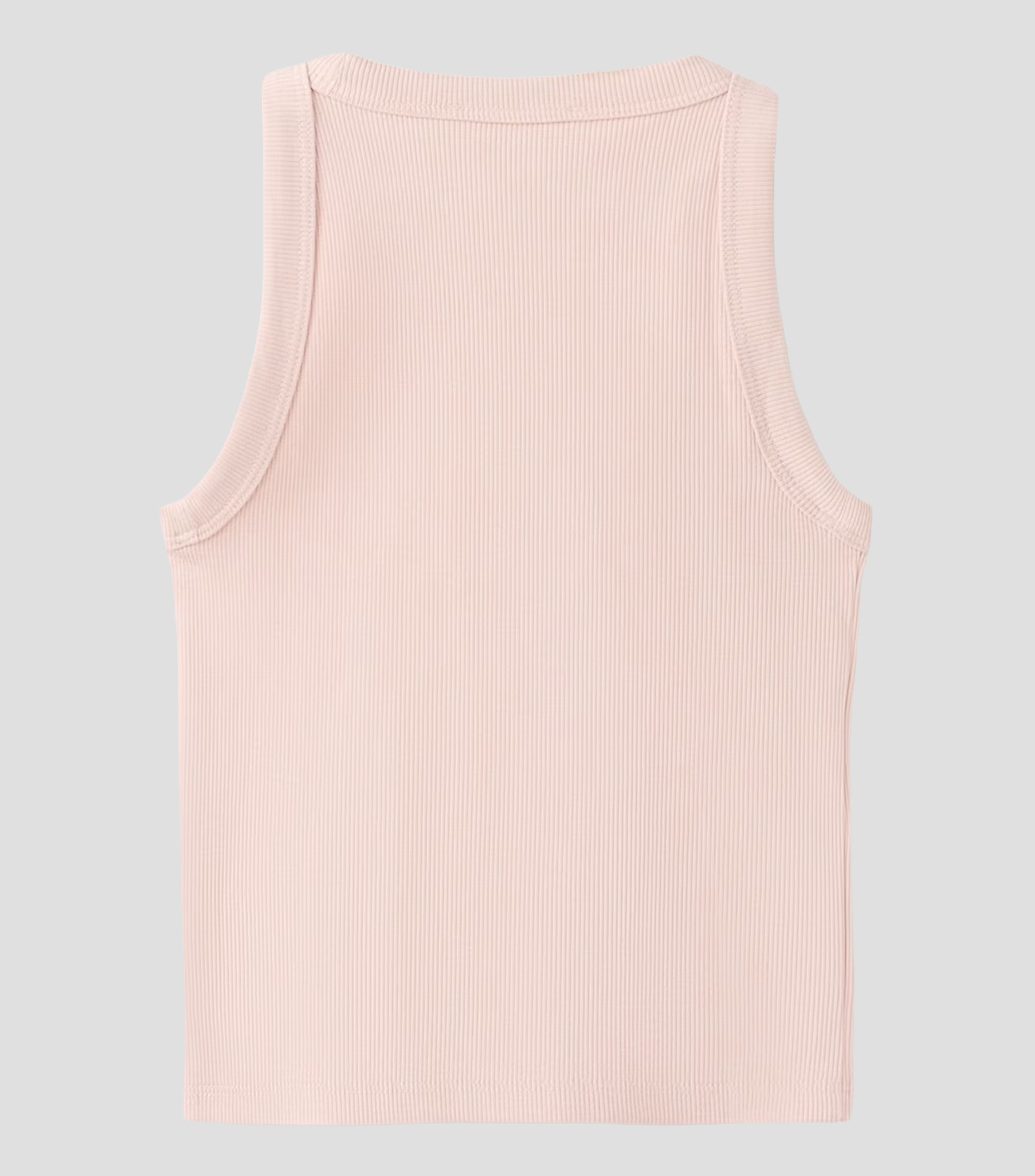 Playera cuello redondo sin mangas lisa Niña
