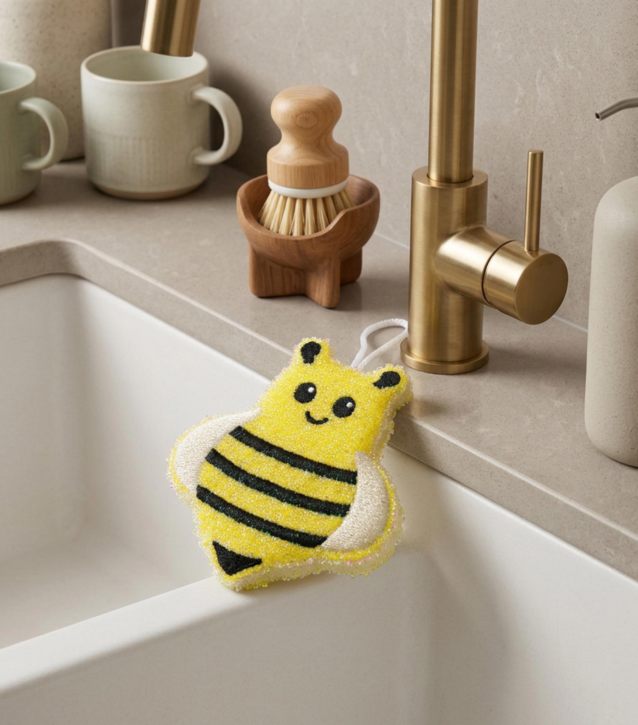 Set de 2 esponjas para trastes Abeja