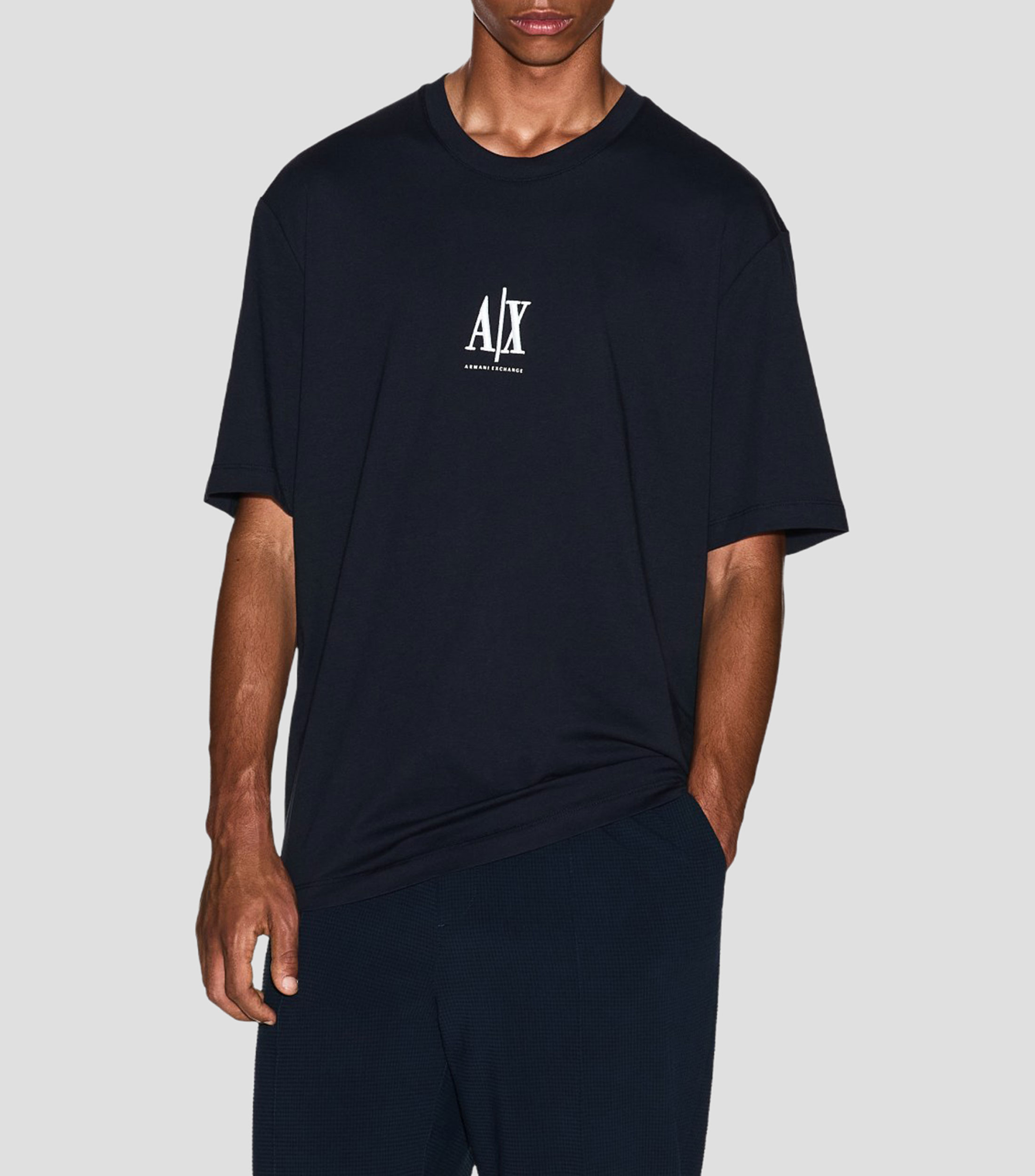Playera cuello redondo manga corta lisa Hombre