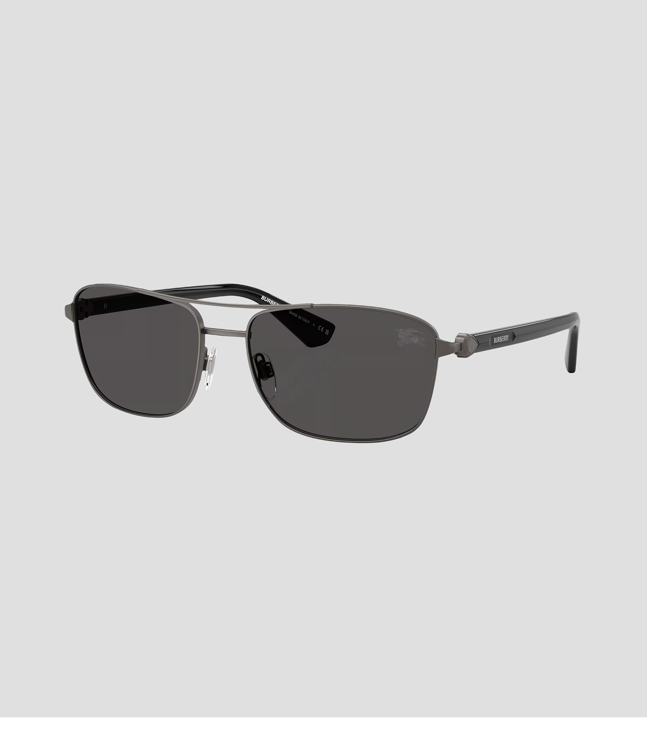 Lentes de sol rectangulares gris Unisex