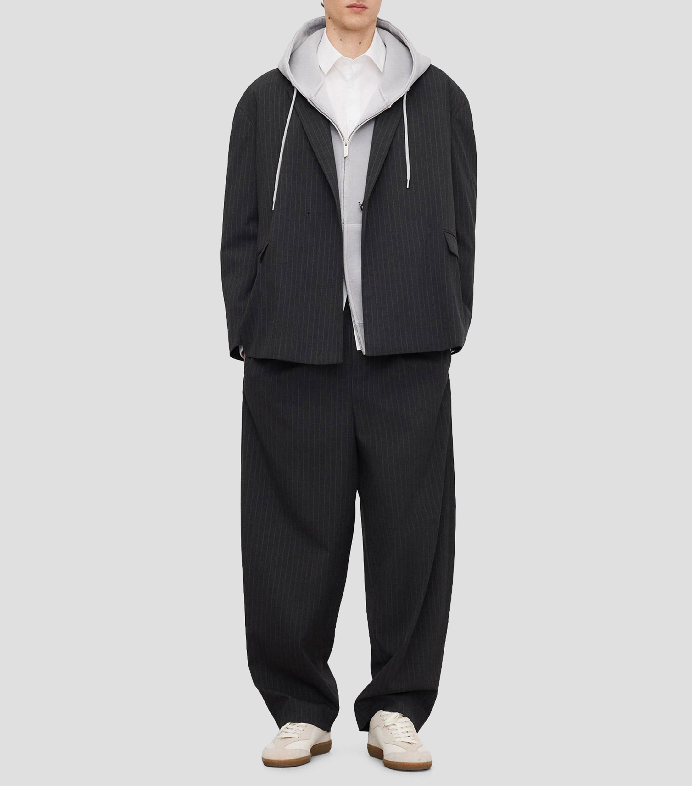 Camisa lisa manga larga Hombre