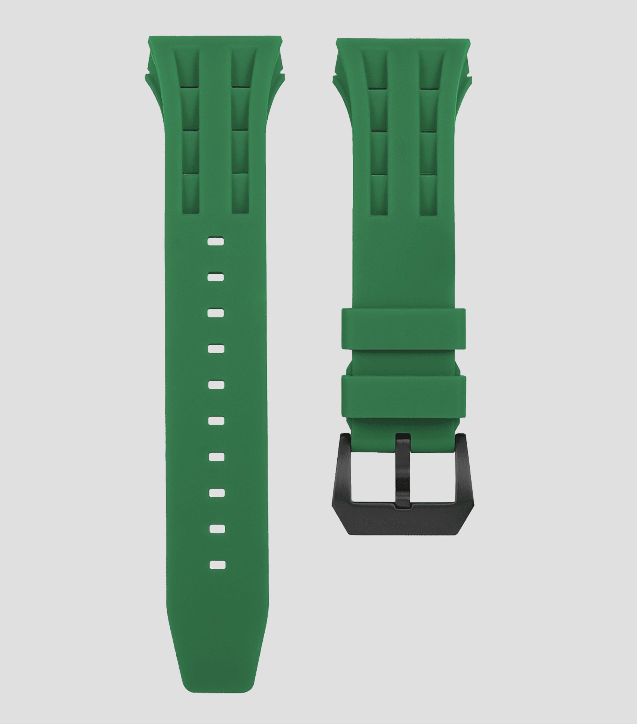 Extensible para reloj Atómica en caucho fluoro verde