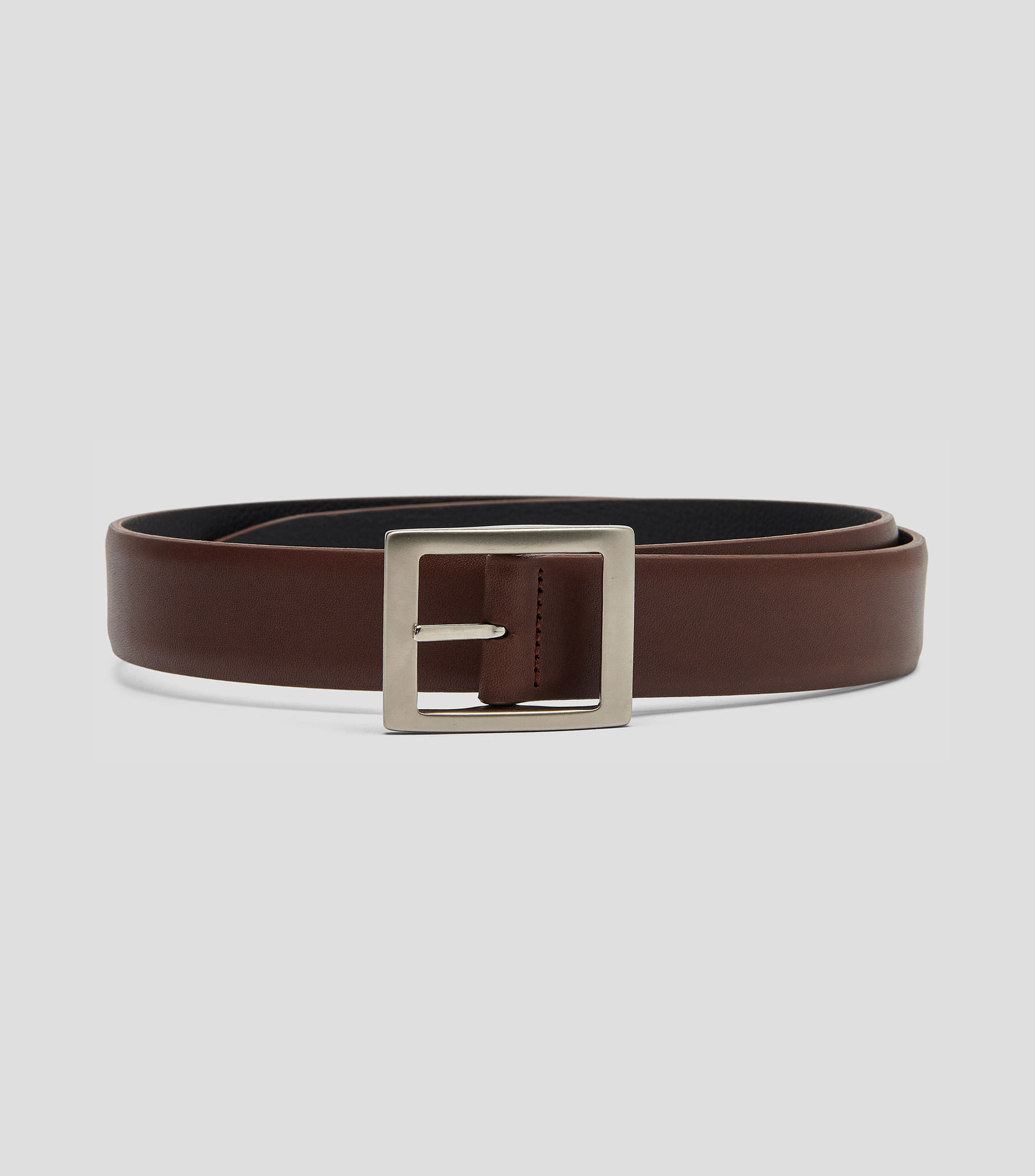 Cinturón reversible en piel casual Hombre