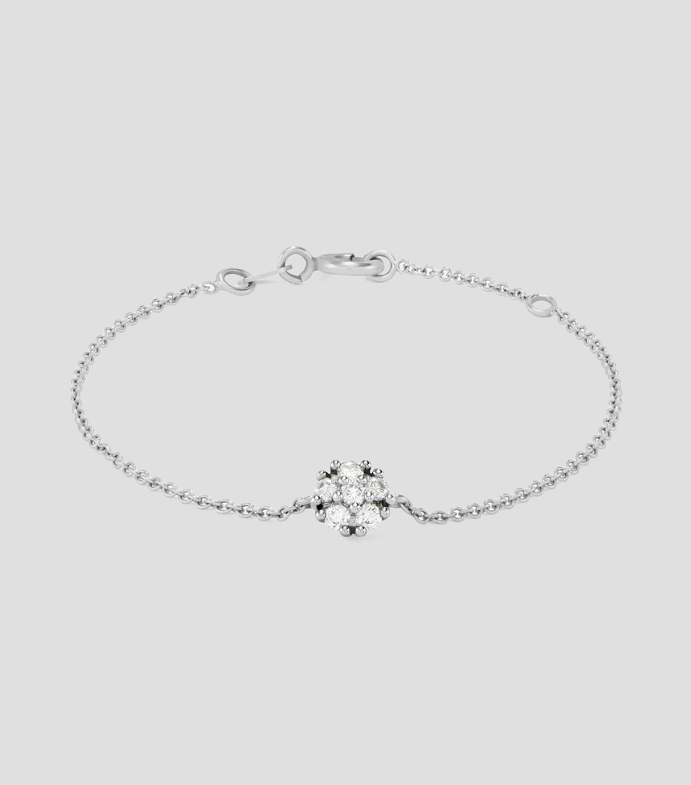 Brazalete en Oro blanco de 18 Kilates con diamantes Grace Mujer