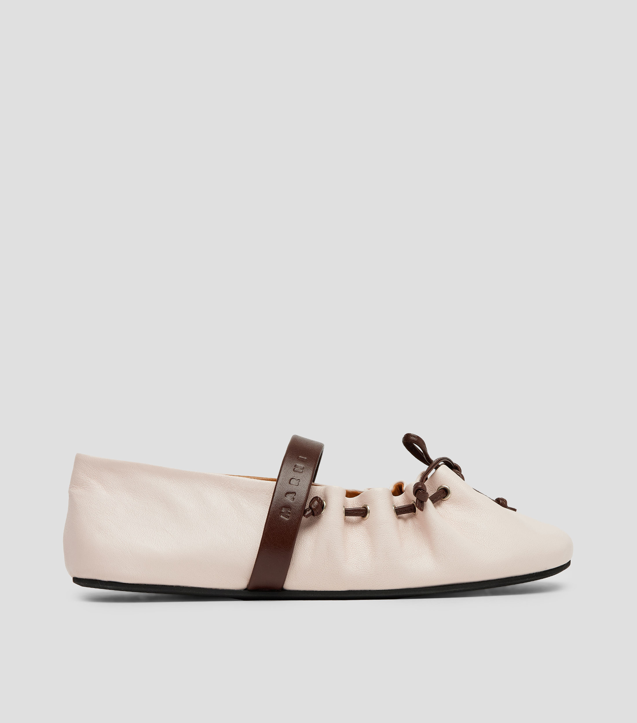 Flats en piel Mujer