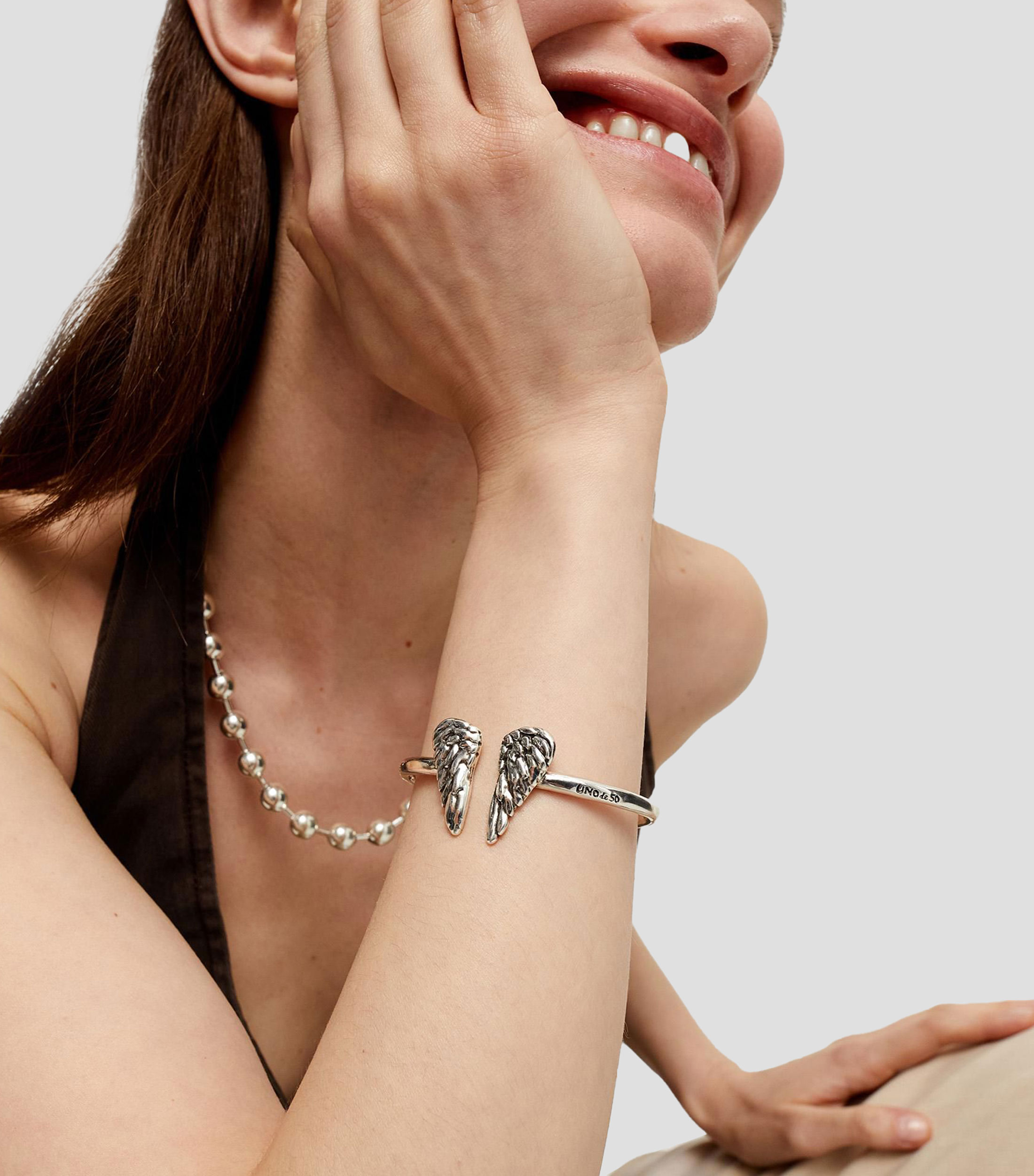 Pulsera abierta Alas Mujer