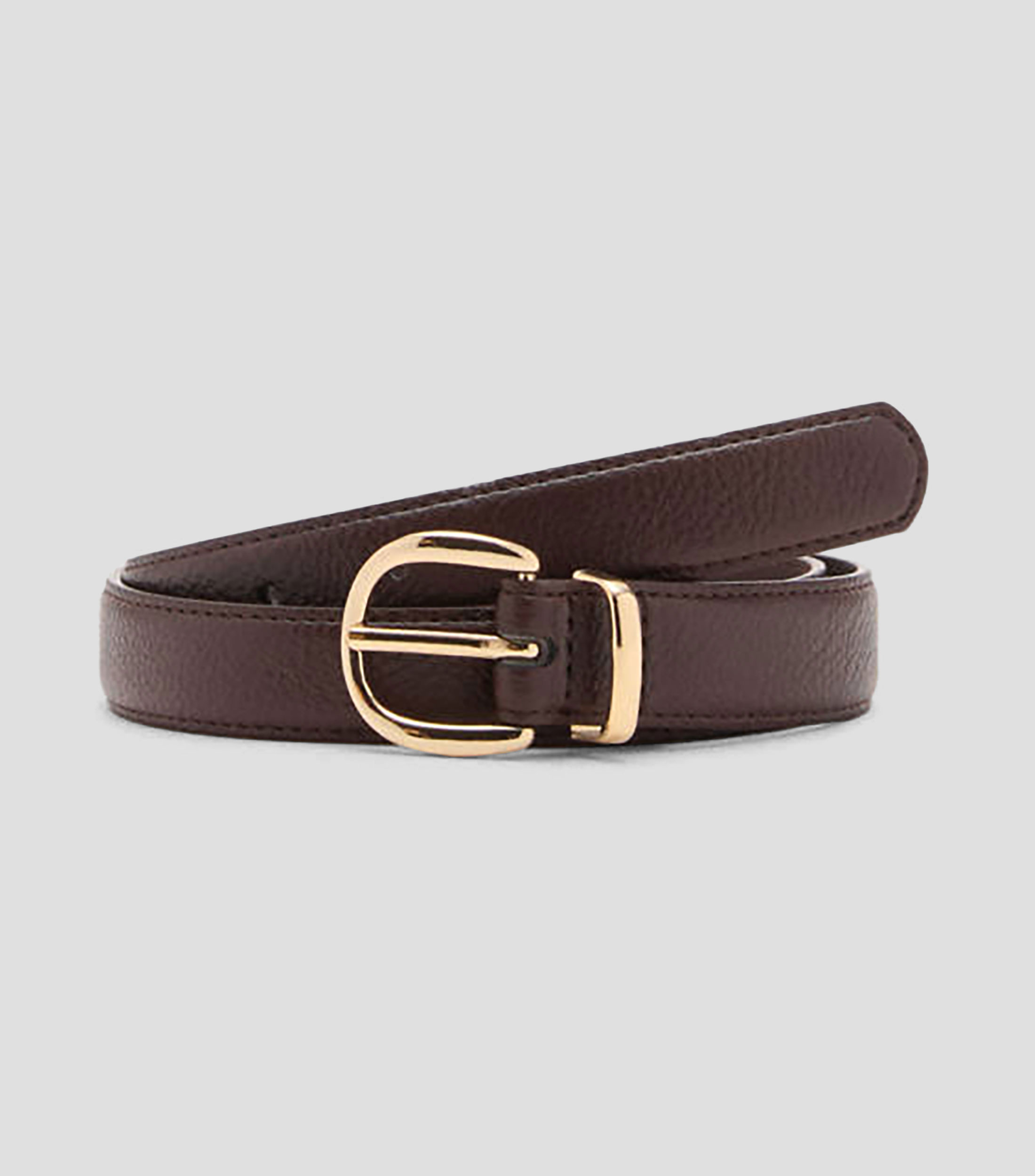 Cinturón casual liso granulado Mujer