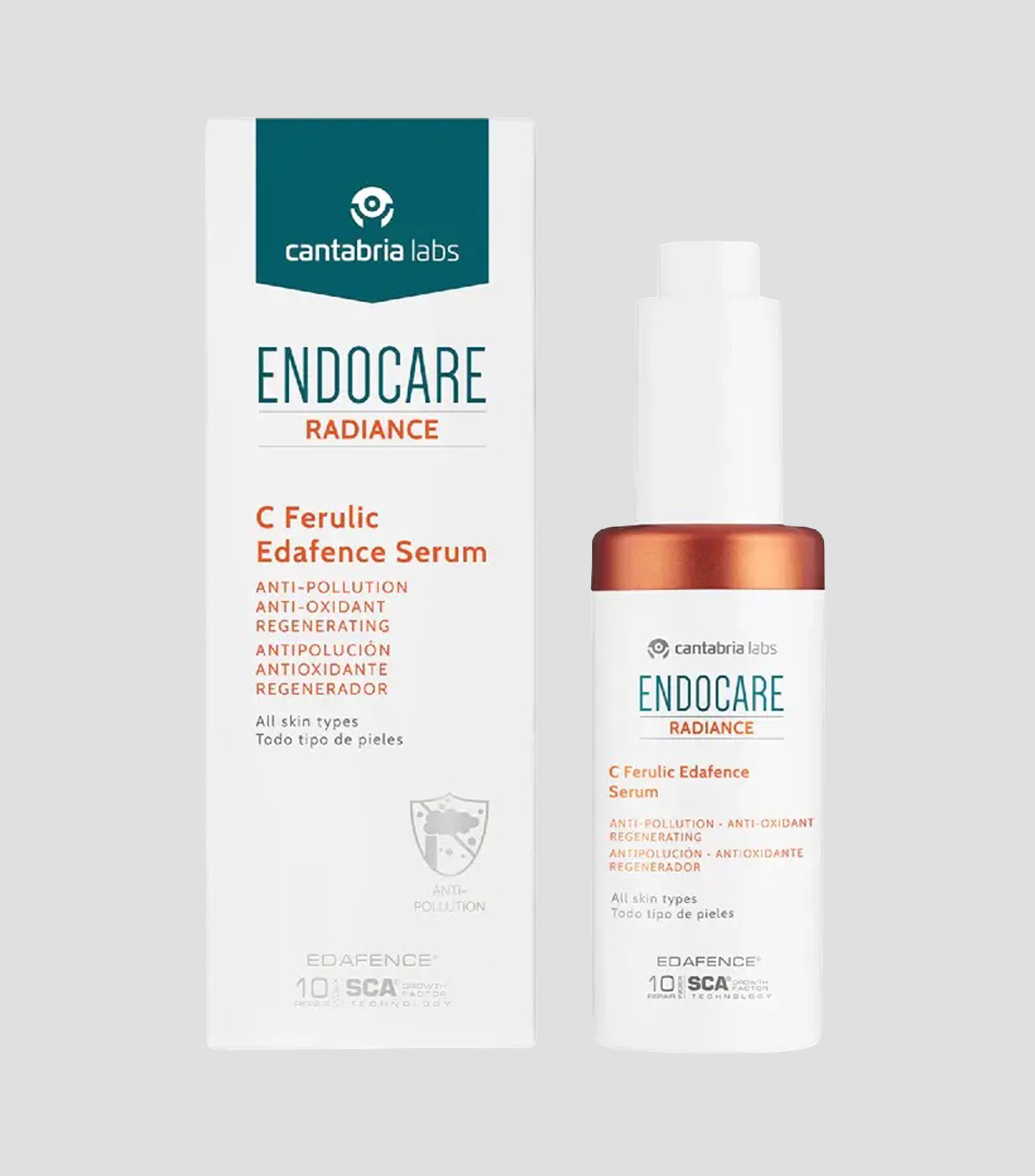 Suero anti polución y antioxidante C Ferulic Edafence Sérum, 30 ml