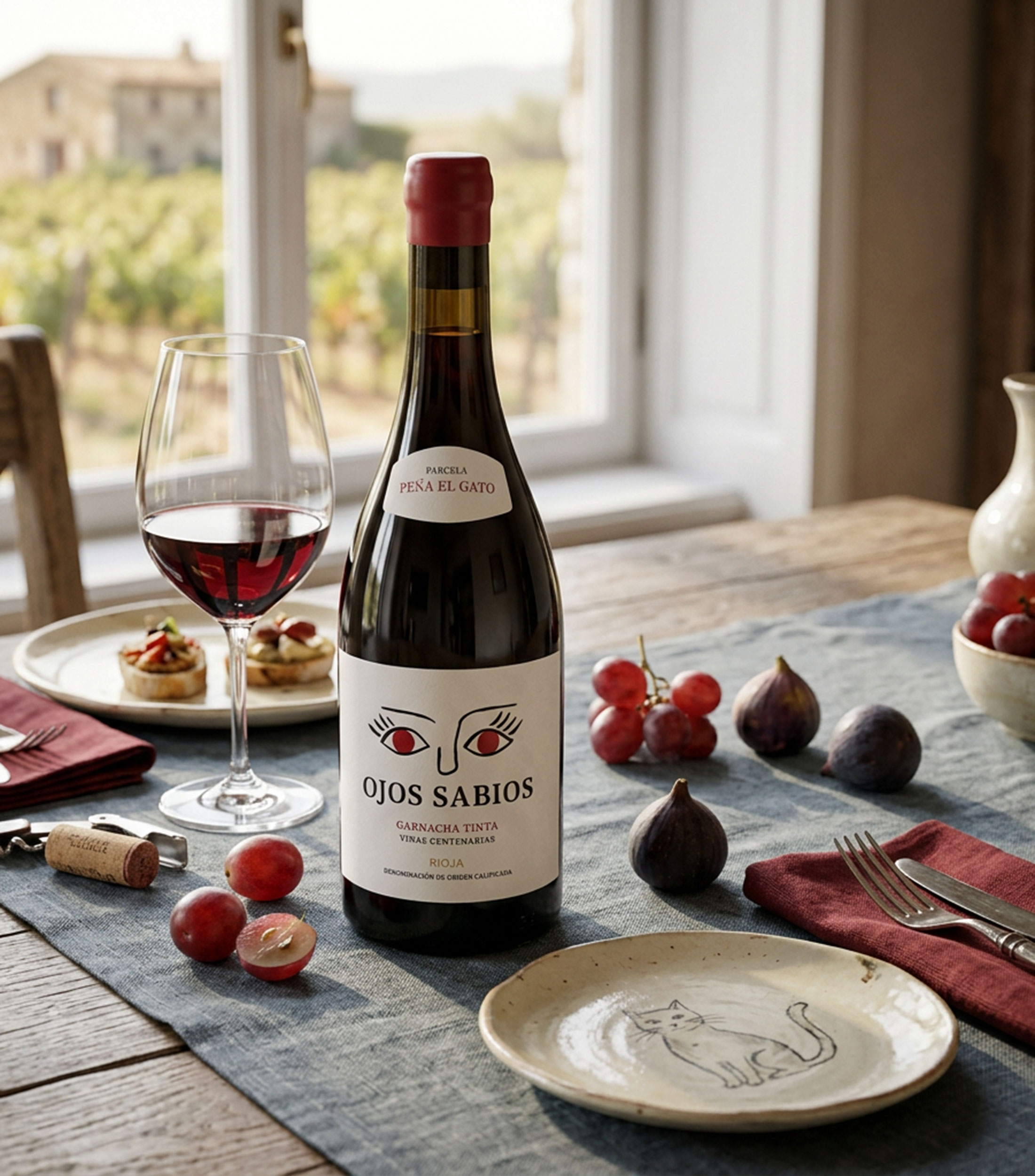 Vino tinto Garnacha Tinta Ojos Sabios, España, 750 ml
