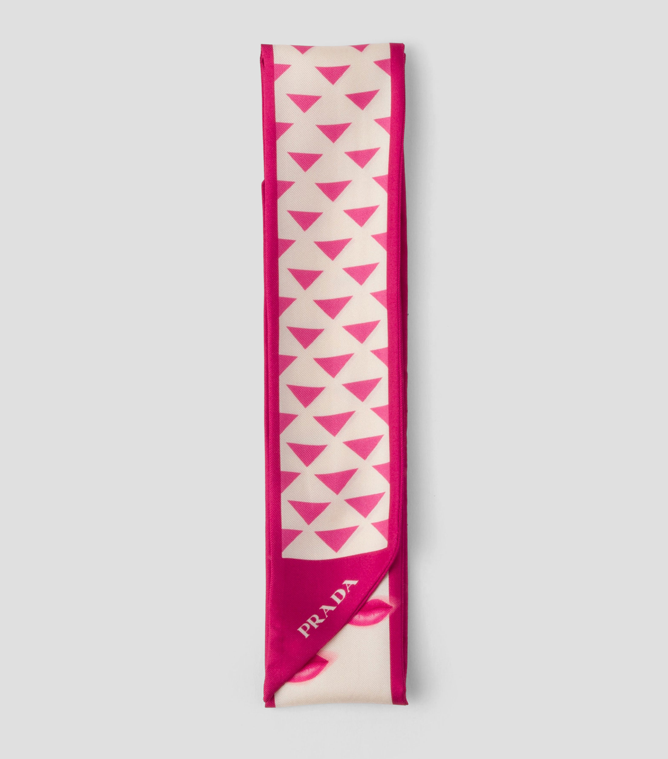 Pañuelo en seda con estampado Mujer
