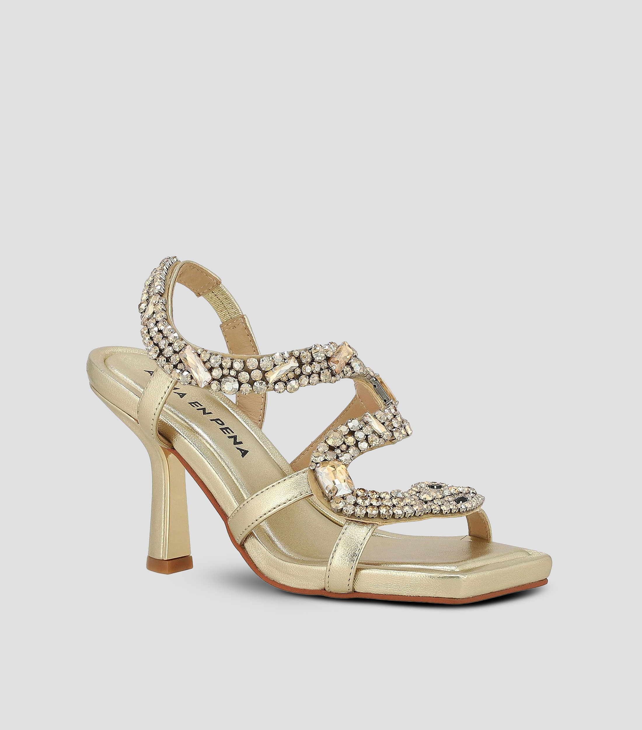 Sandalias tacón alto aguja Mujer