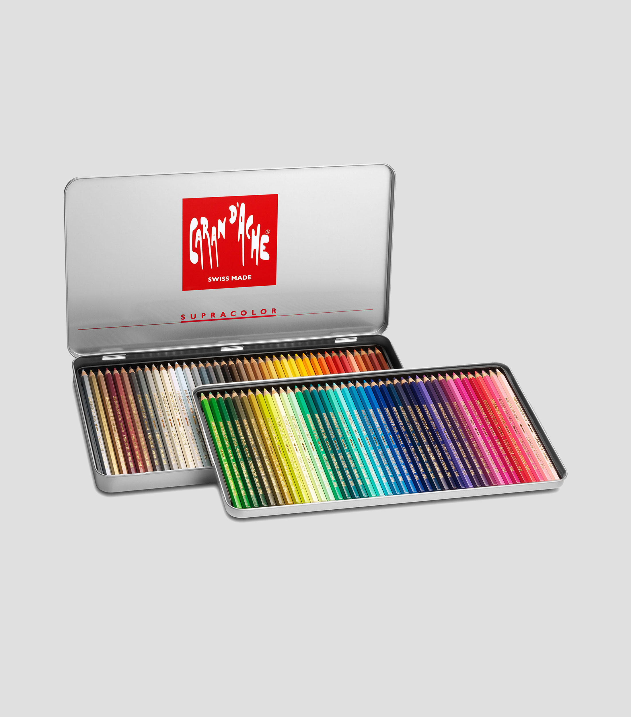 Estuche de lápices de color 80 piezas acuarelables, Supracolor Soft