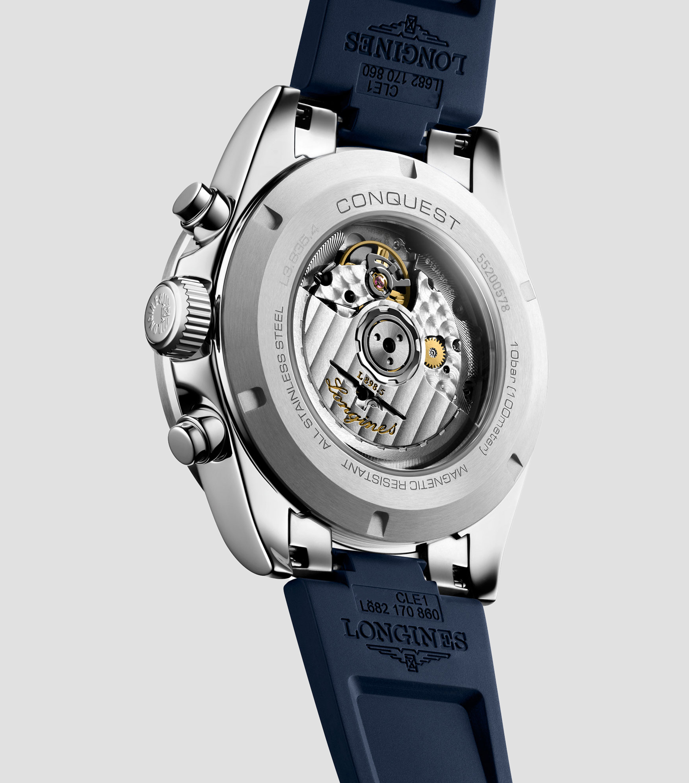 Reloj para Hombre Conquest Chronograph Deportivo, Plateado