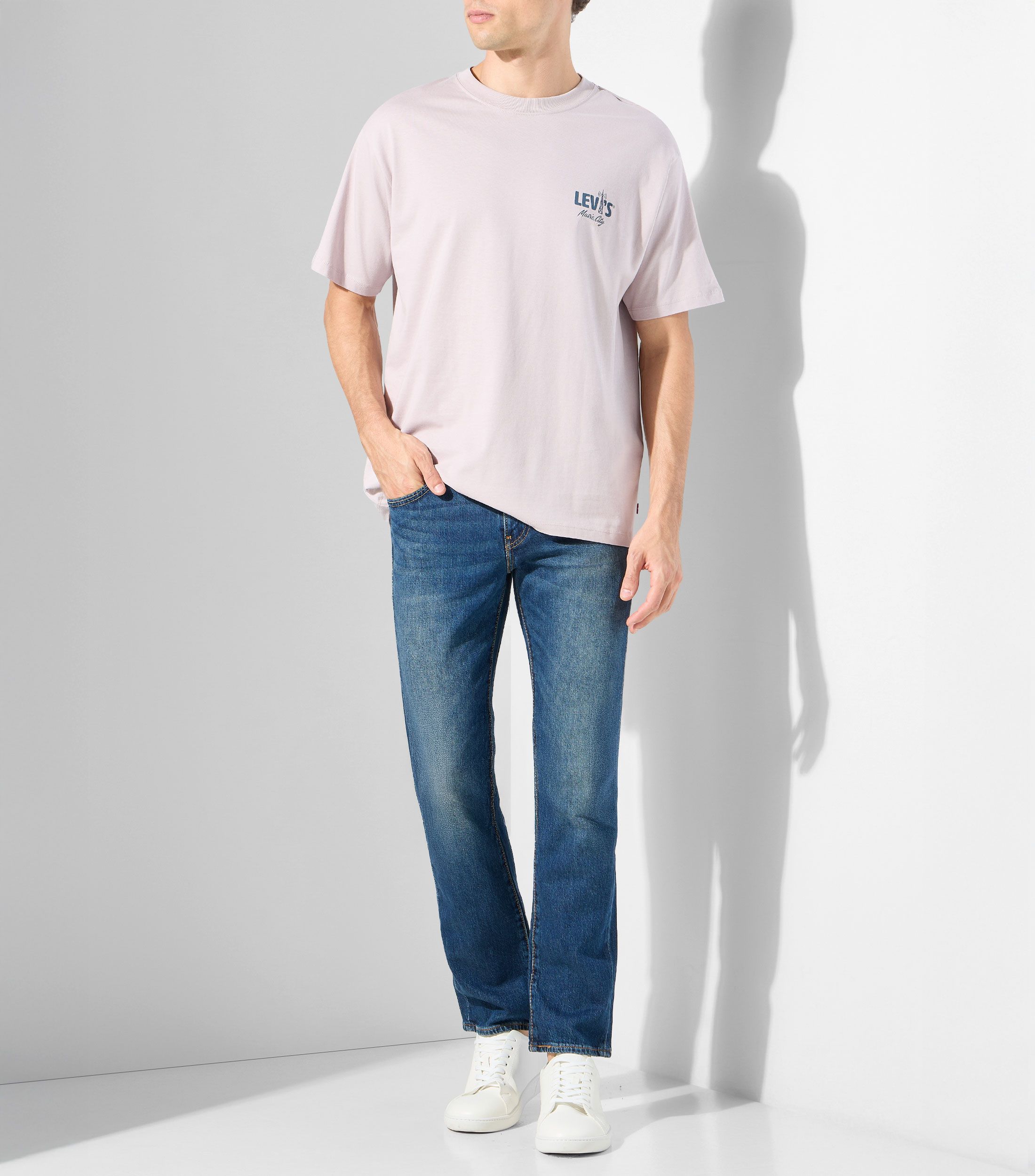 Playera cuello redondo manga corta liso Hombre