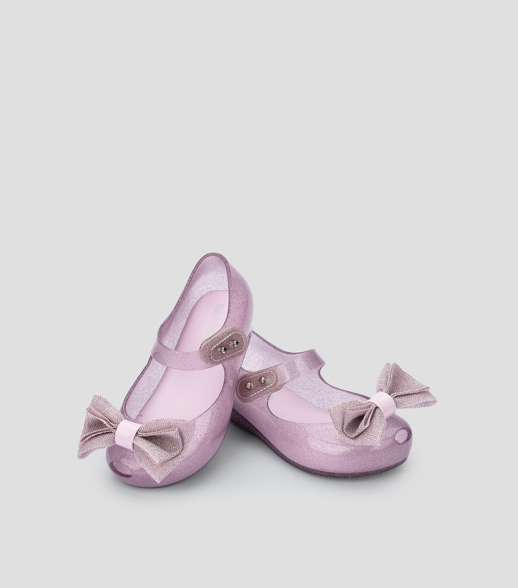 Flats con glitter y moño Niña