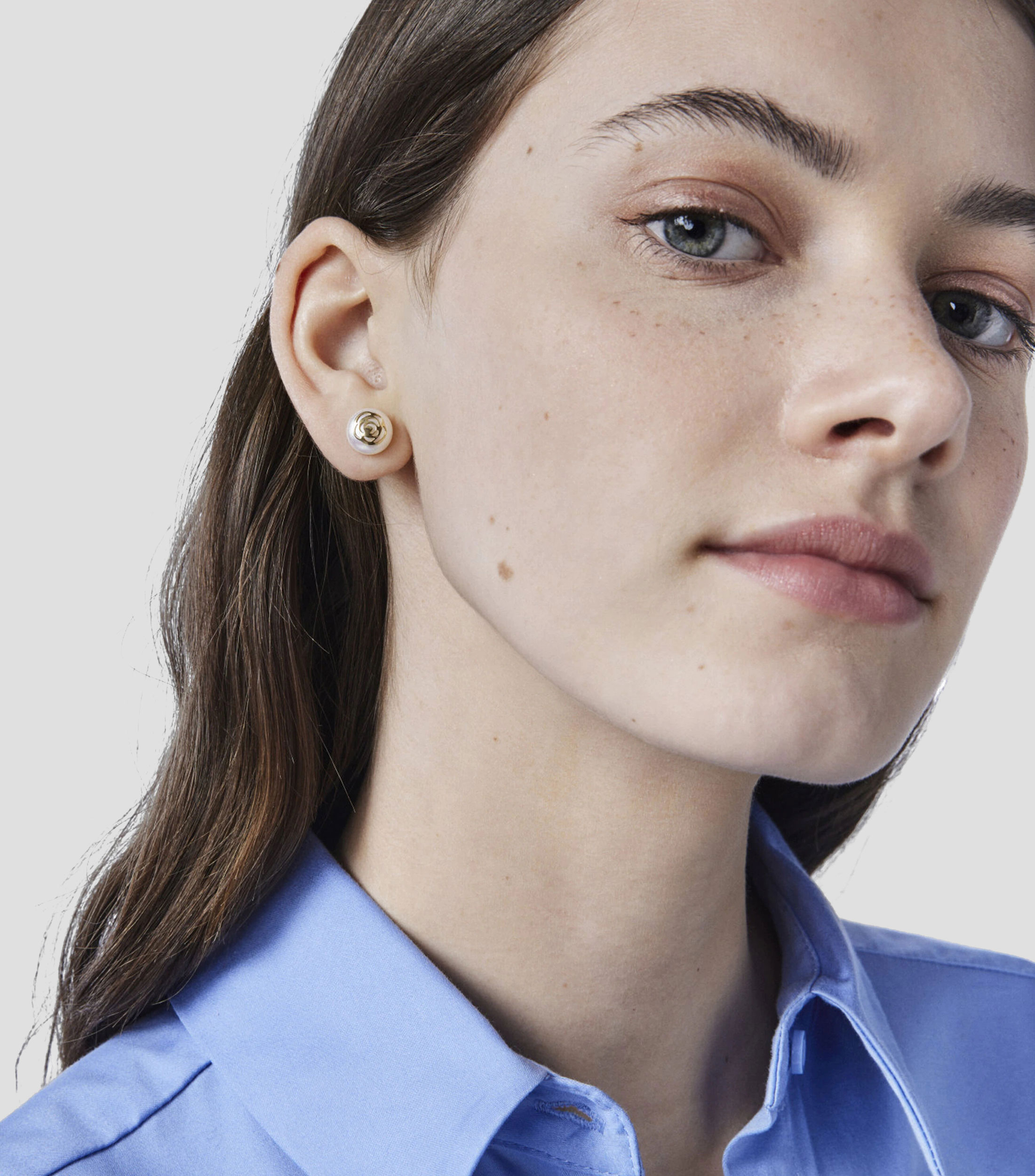 Aretes de perla Rosa daposAbril Mujer