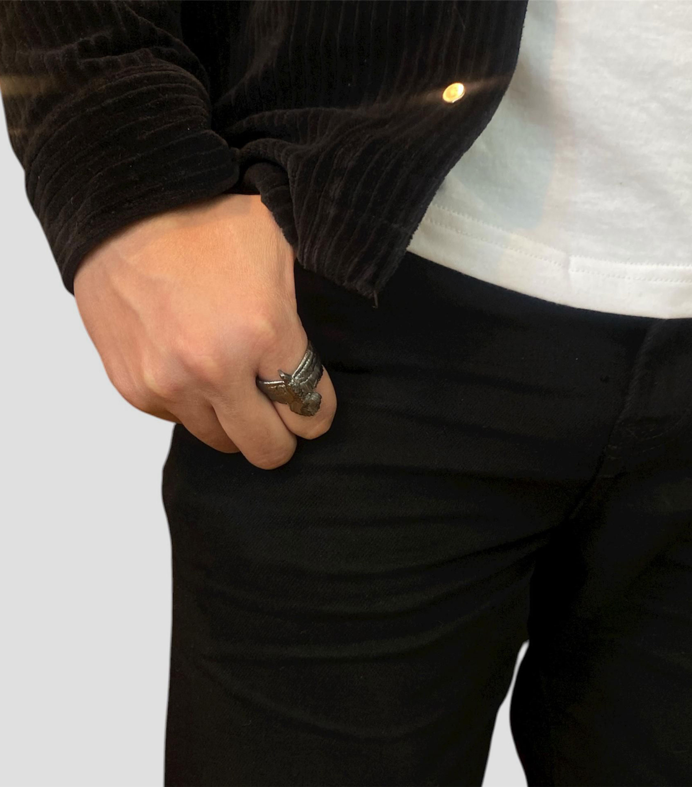 Anillo en plata .925 de águila Unisex